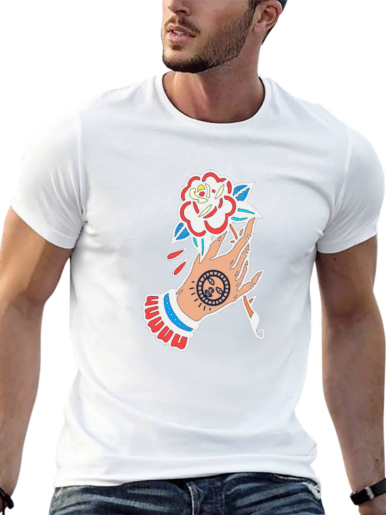 Hand Holding Rose T-Shirt