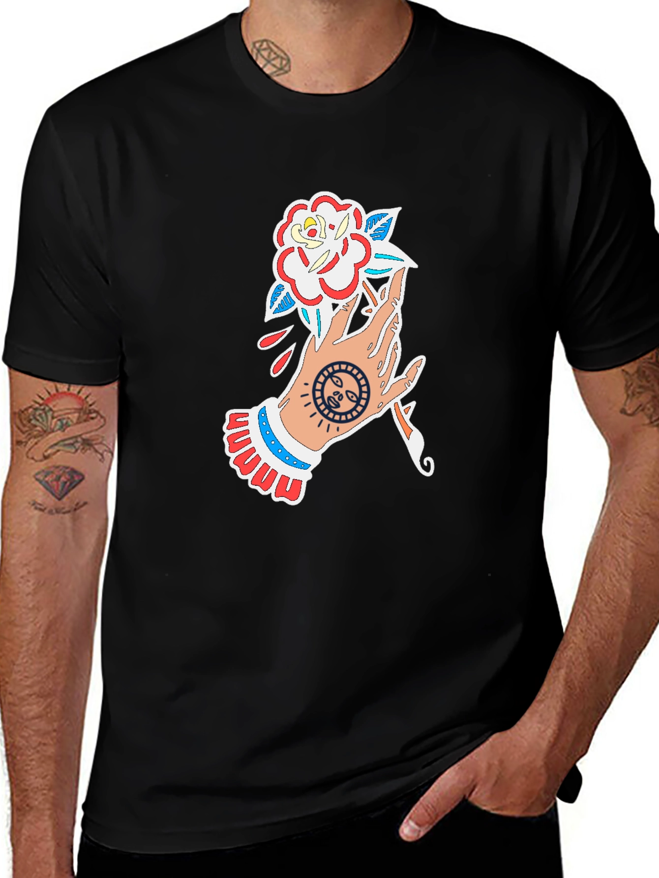 Hand Holding Rose T-Shirt