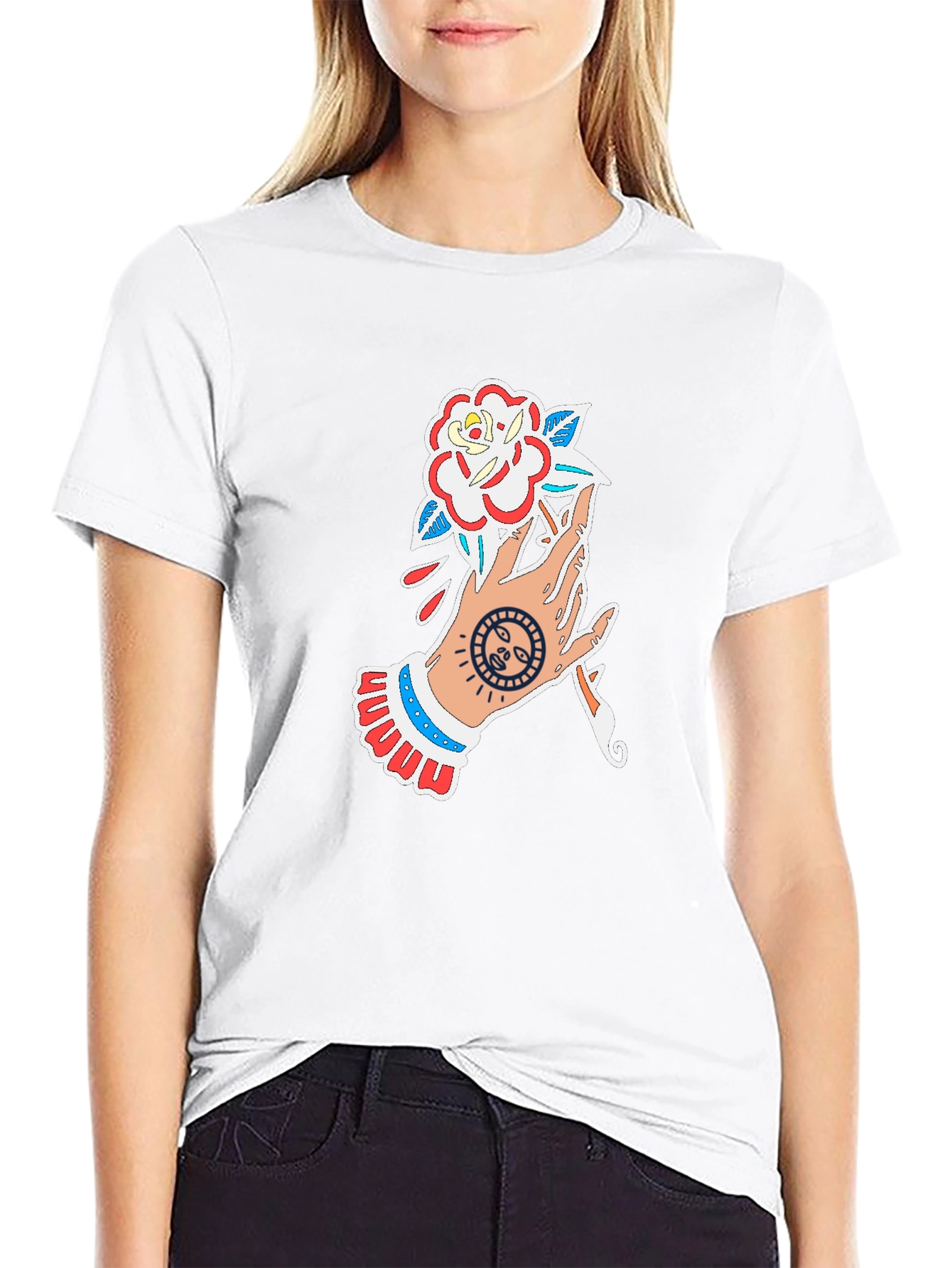 Hand Holding Rose T-Shirt