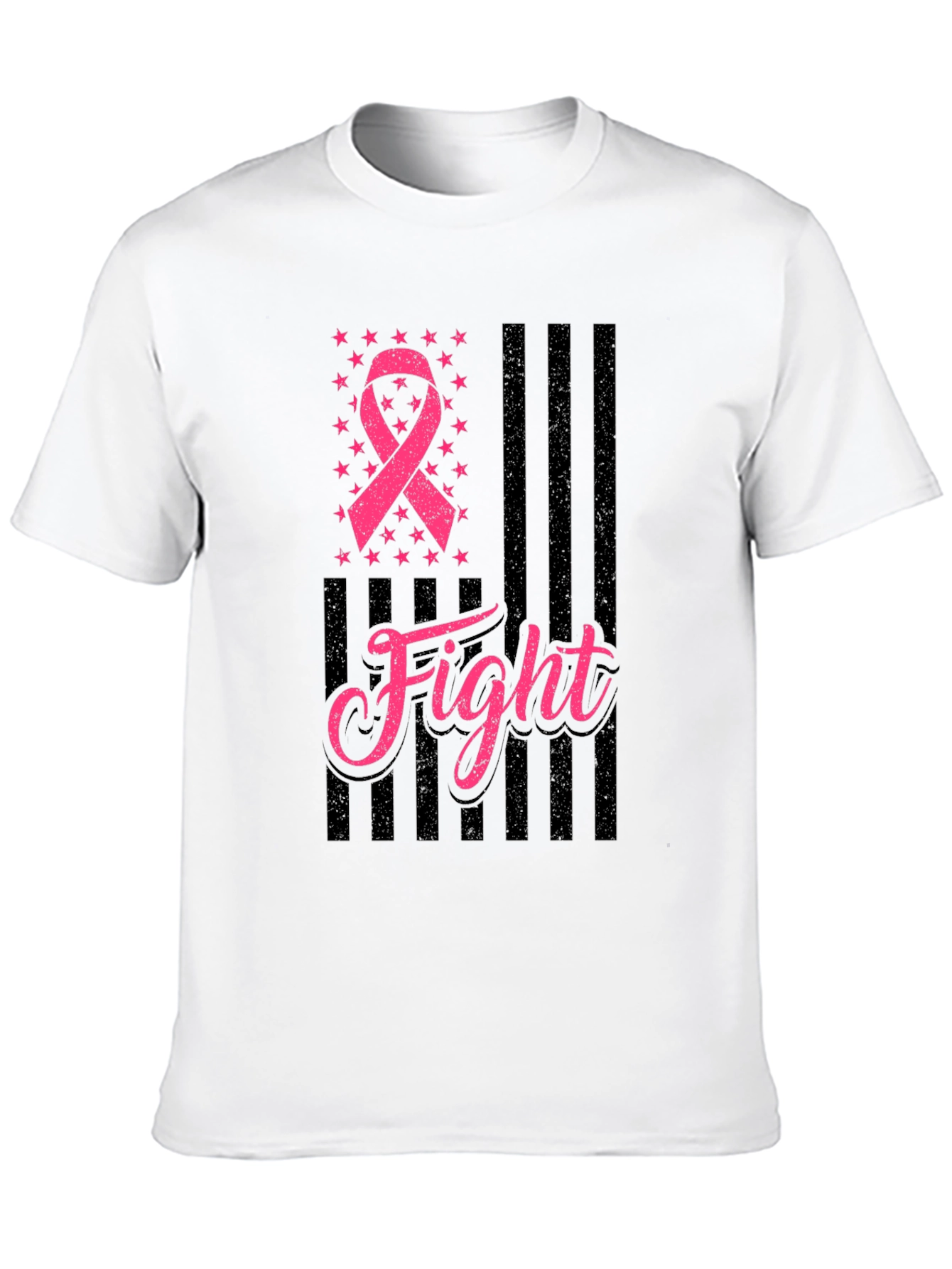 Breast Cancer Awareness Fight Ribbon T-Shirt