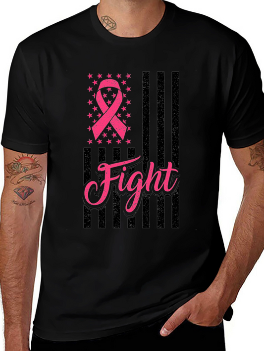 Breast Cancer Awareness Fight Ribbon T-Shirt