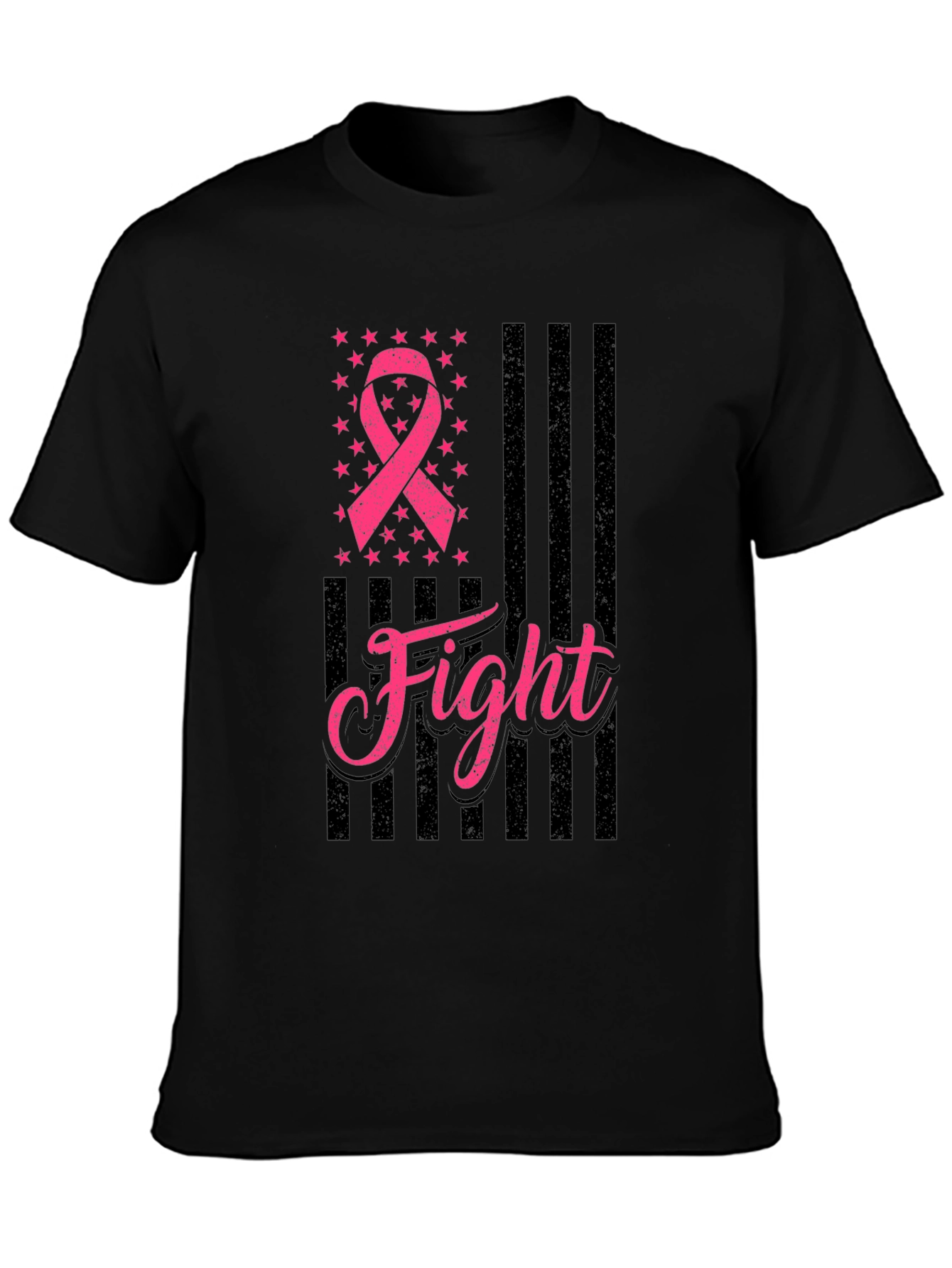 Breast Cancer Awareness Fight Ribbon T-Shirt