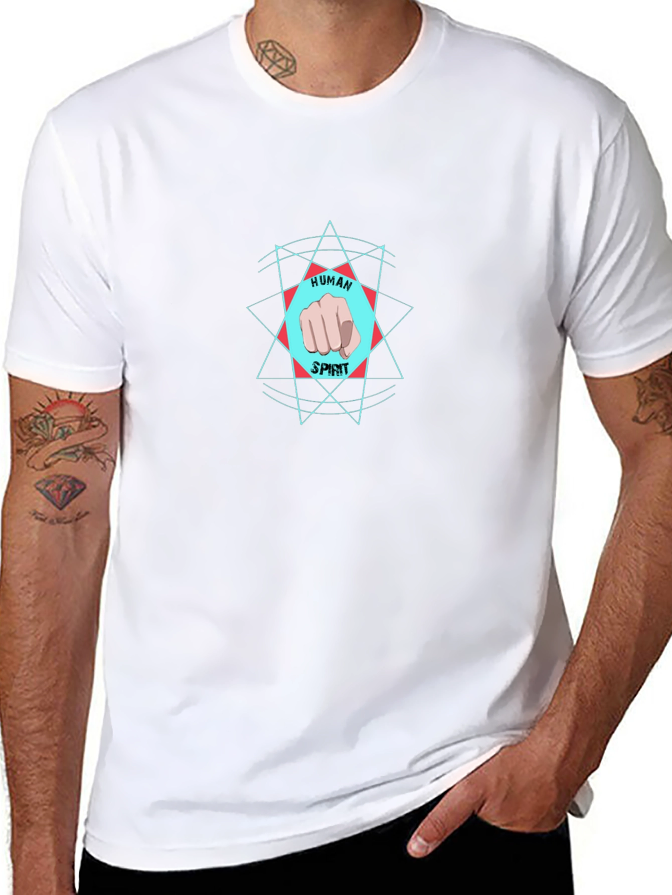 Human Spirit Graphic Tee - Black