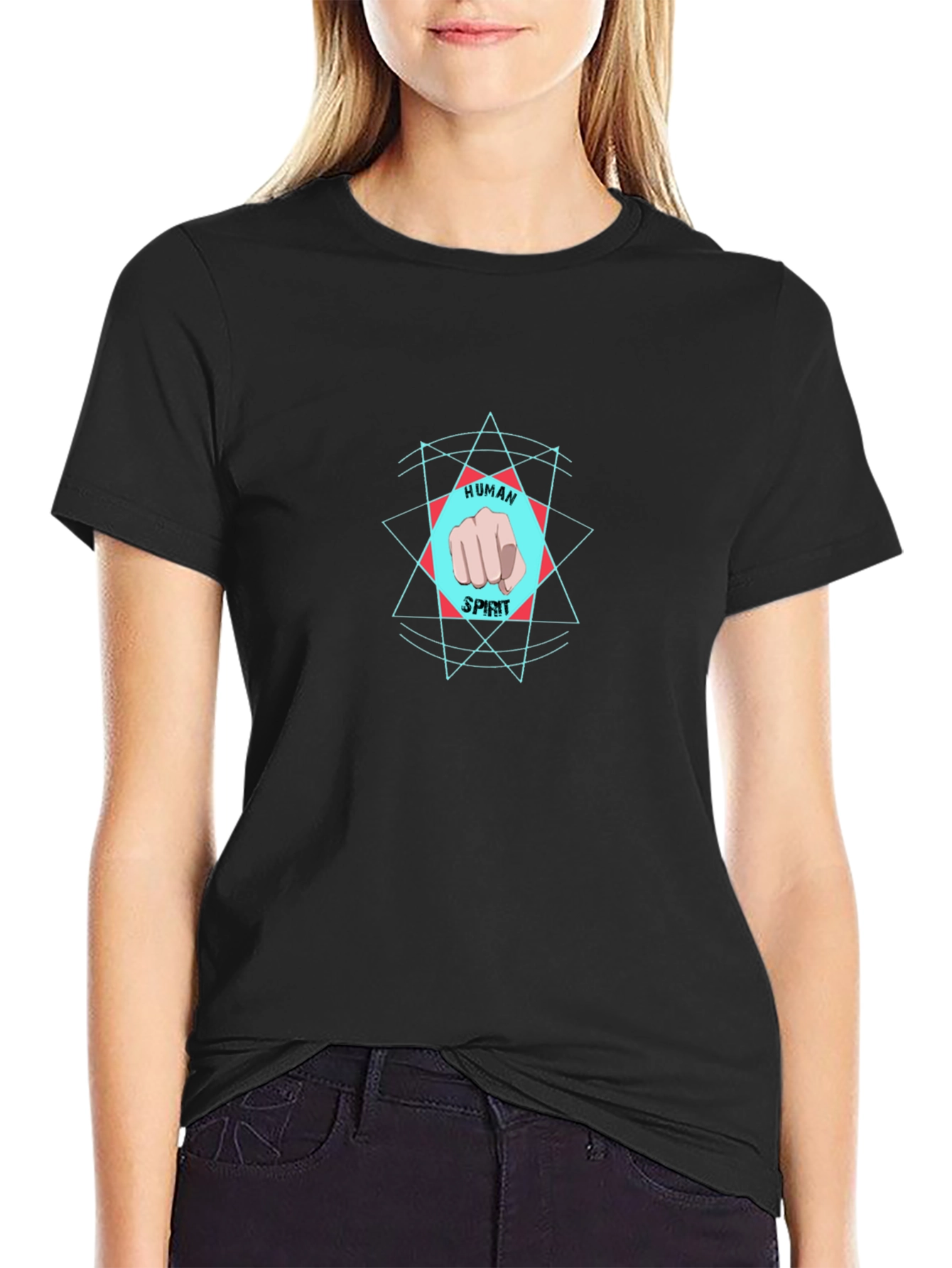 Human Spirit Graphic Tee - Black