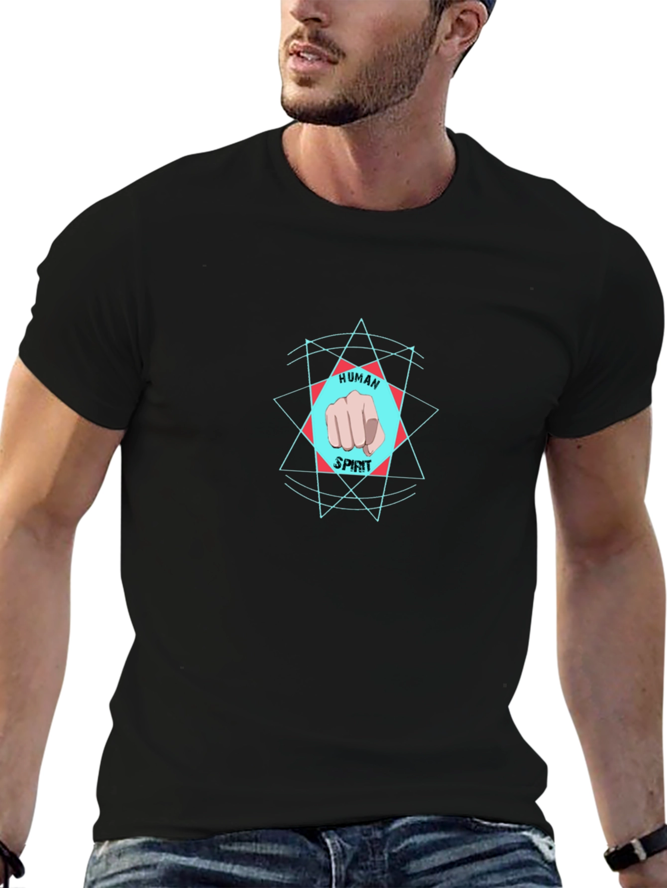 Human Spirit Graphic Tee - Black