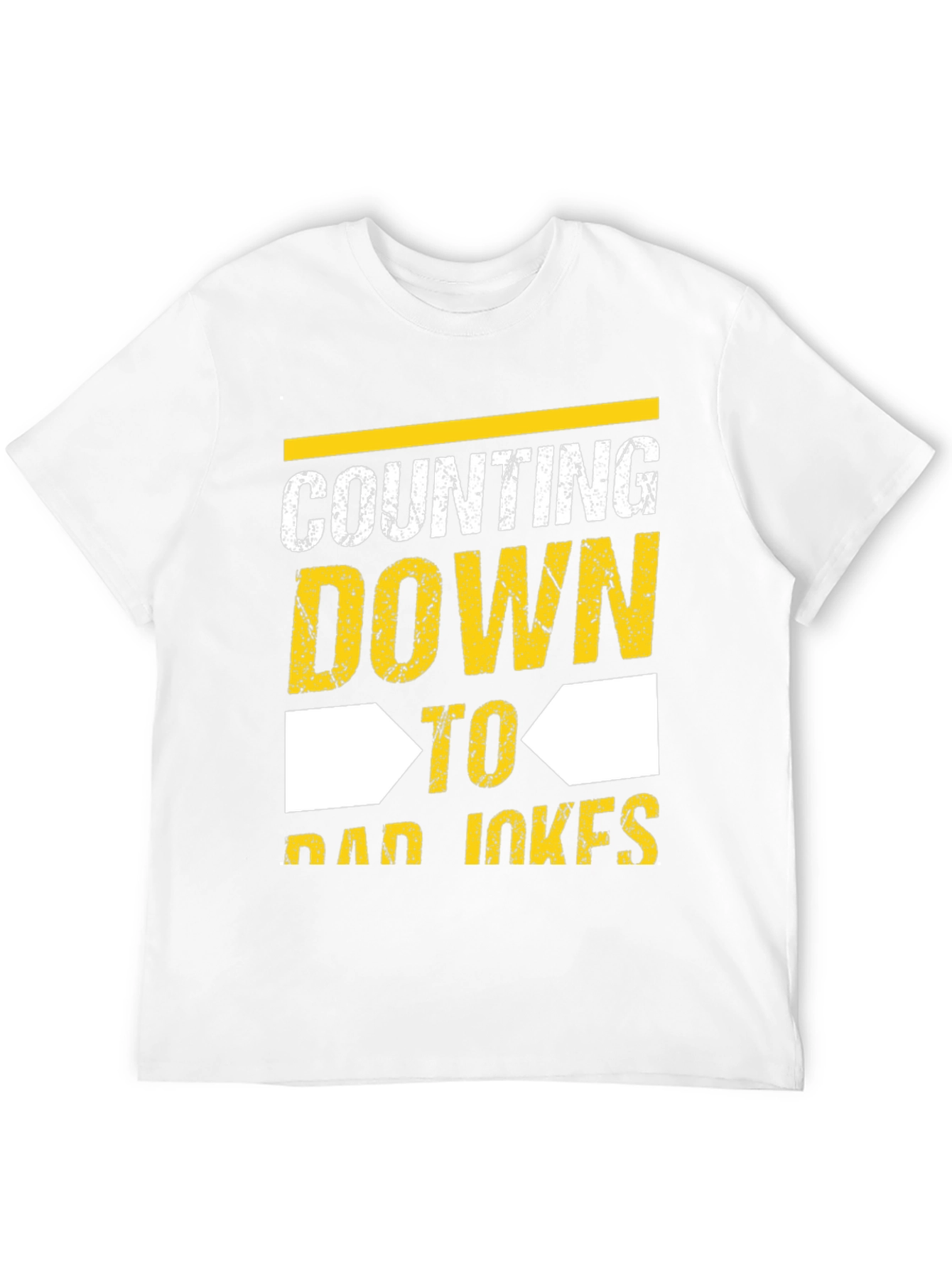Counting Down to Dad Jokes Black T-Shirt
