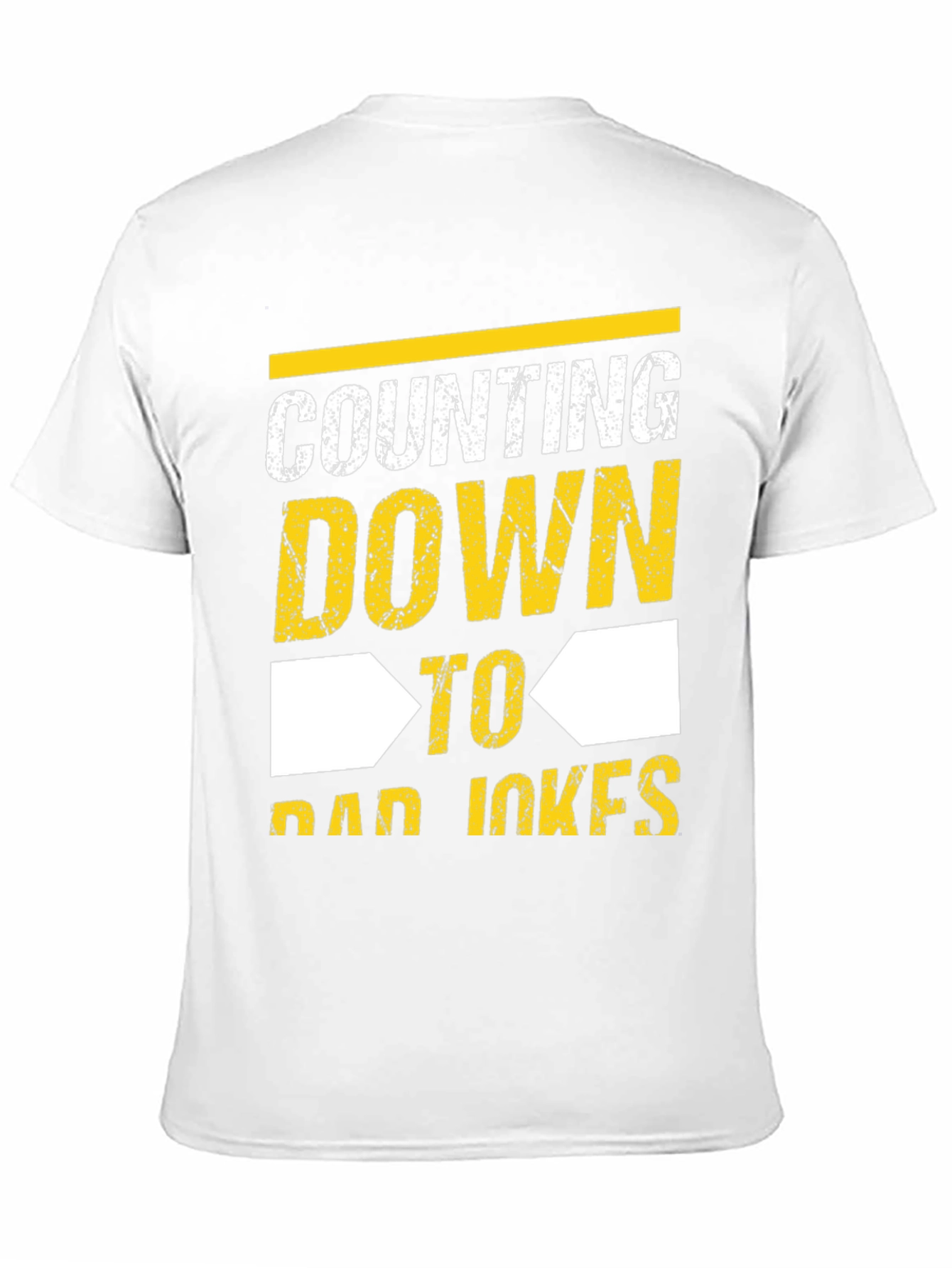 Counting Down to Dad Jokes Black T-Shirt