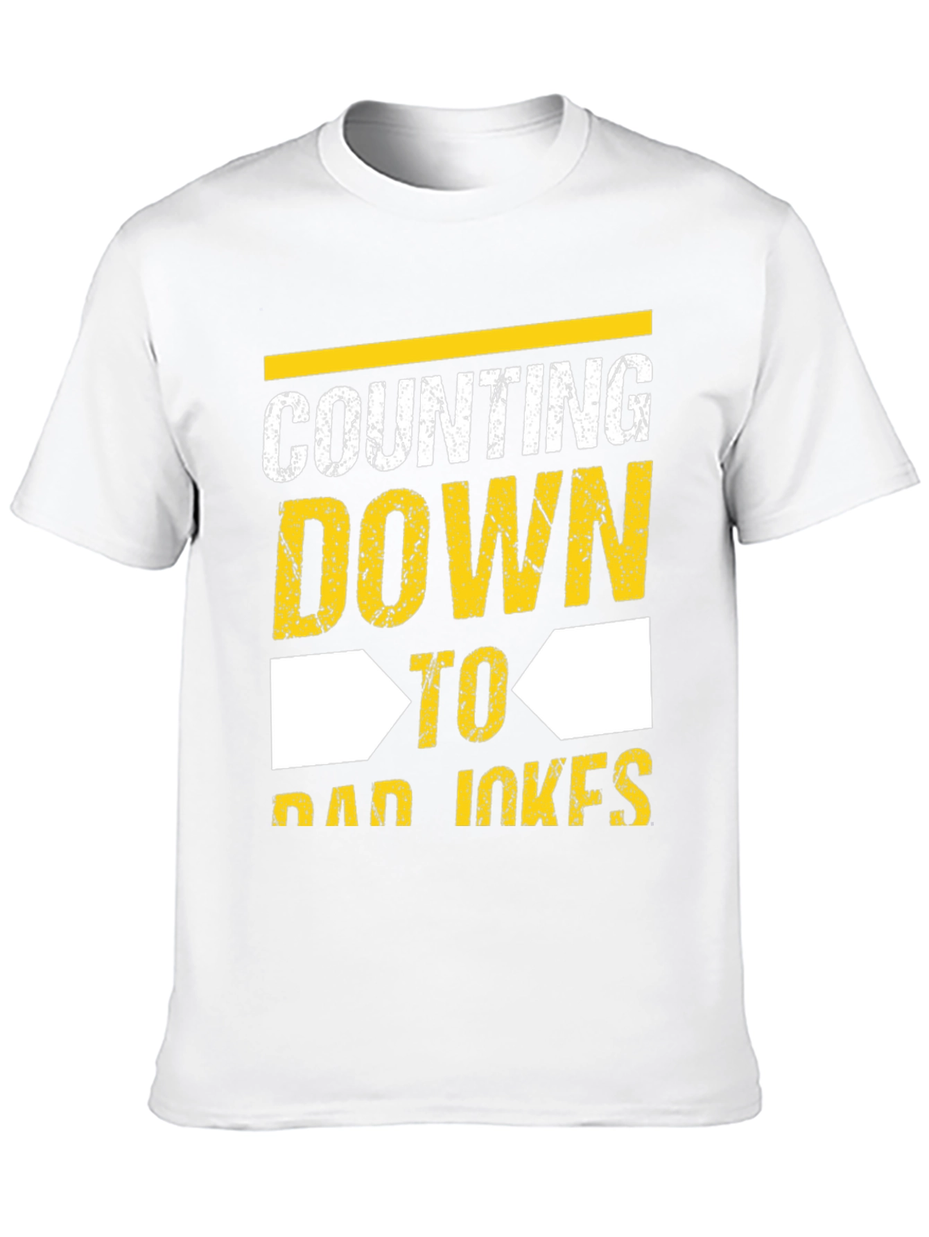 Counting Down to Dad Jokes Black T-Shirt