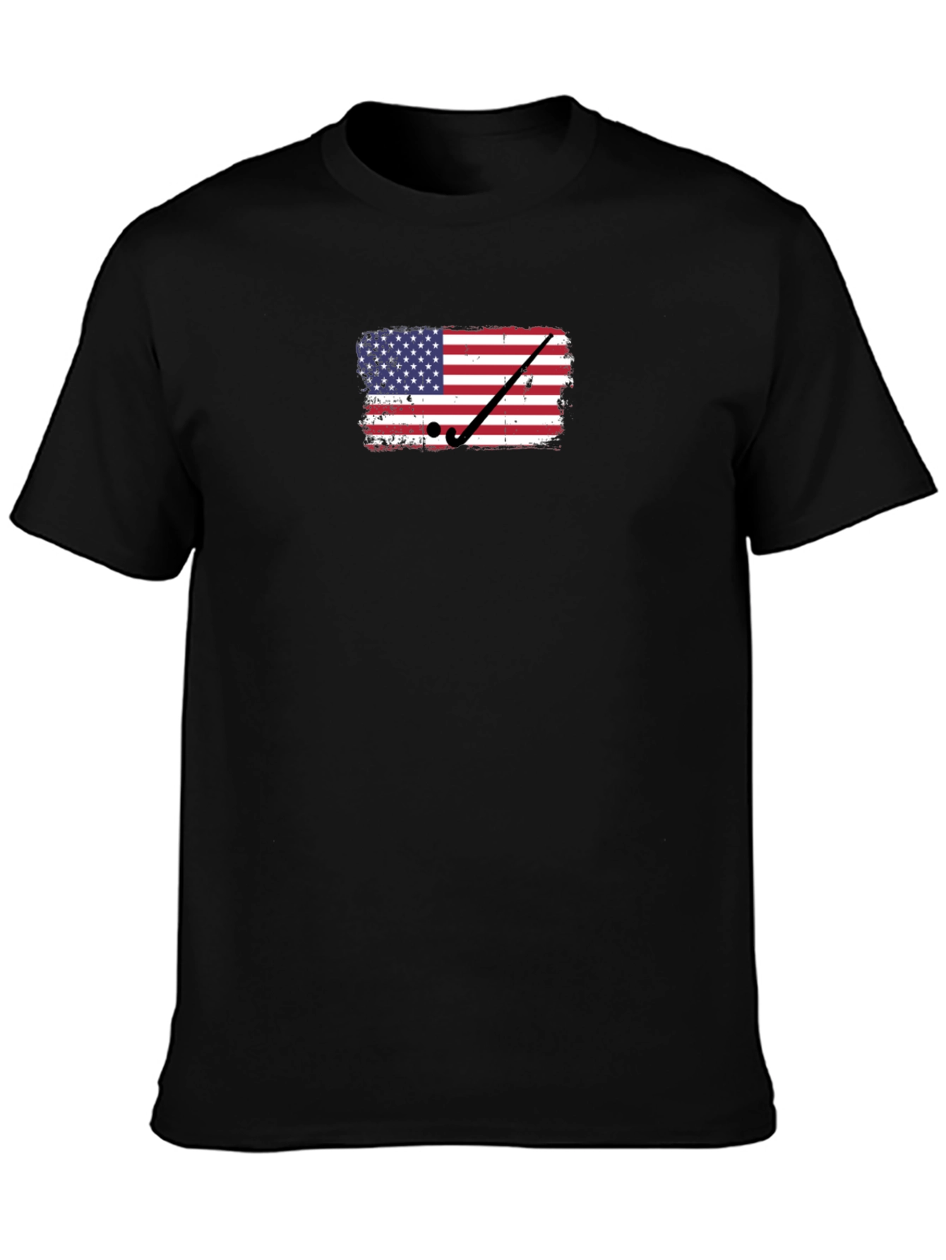USA Flag Golf T-Shirt - Patriotic Tee