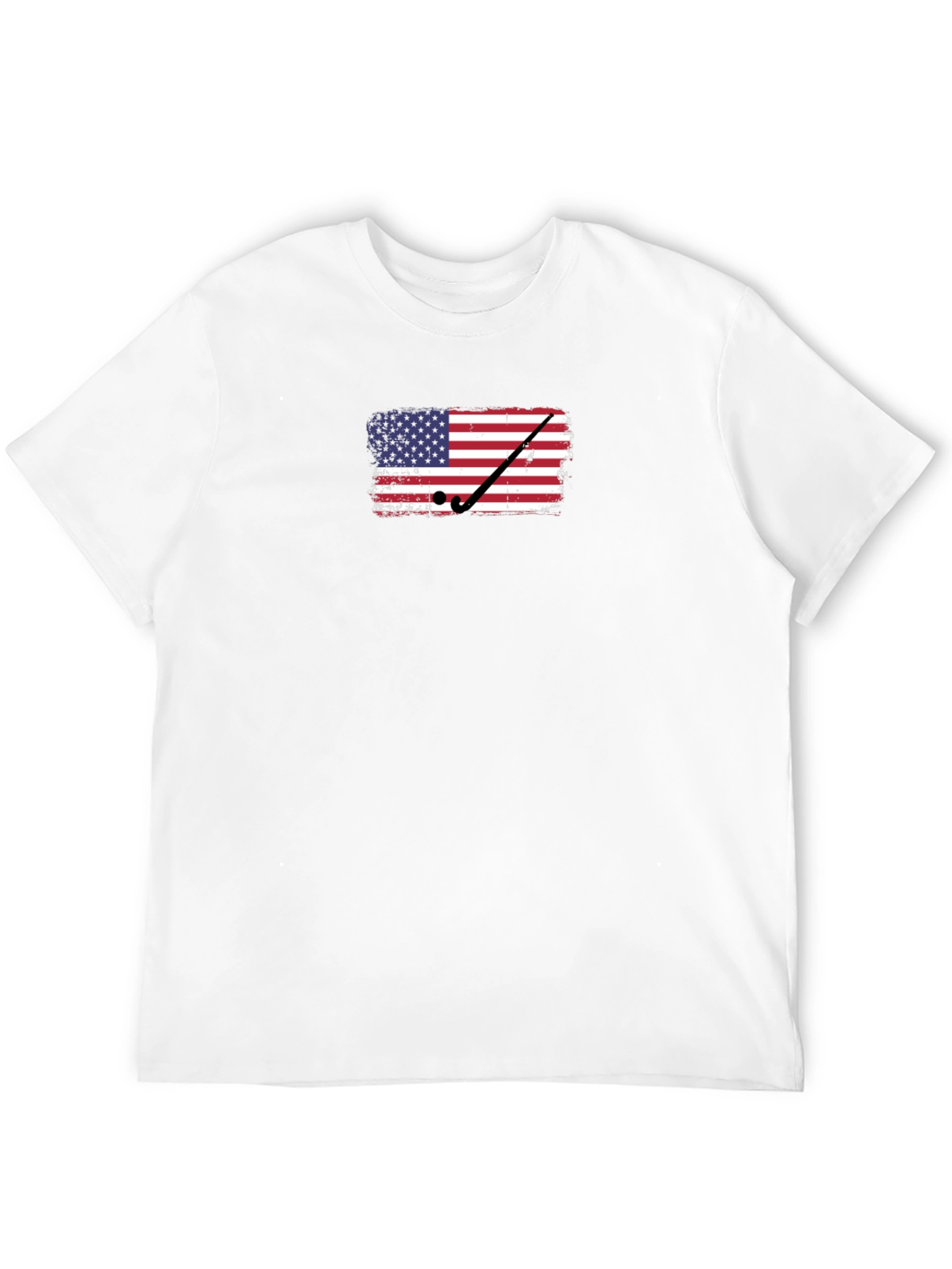 USA Flag Golf T-Shirt - Patriotic Tee