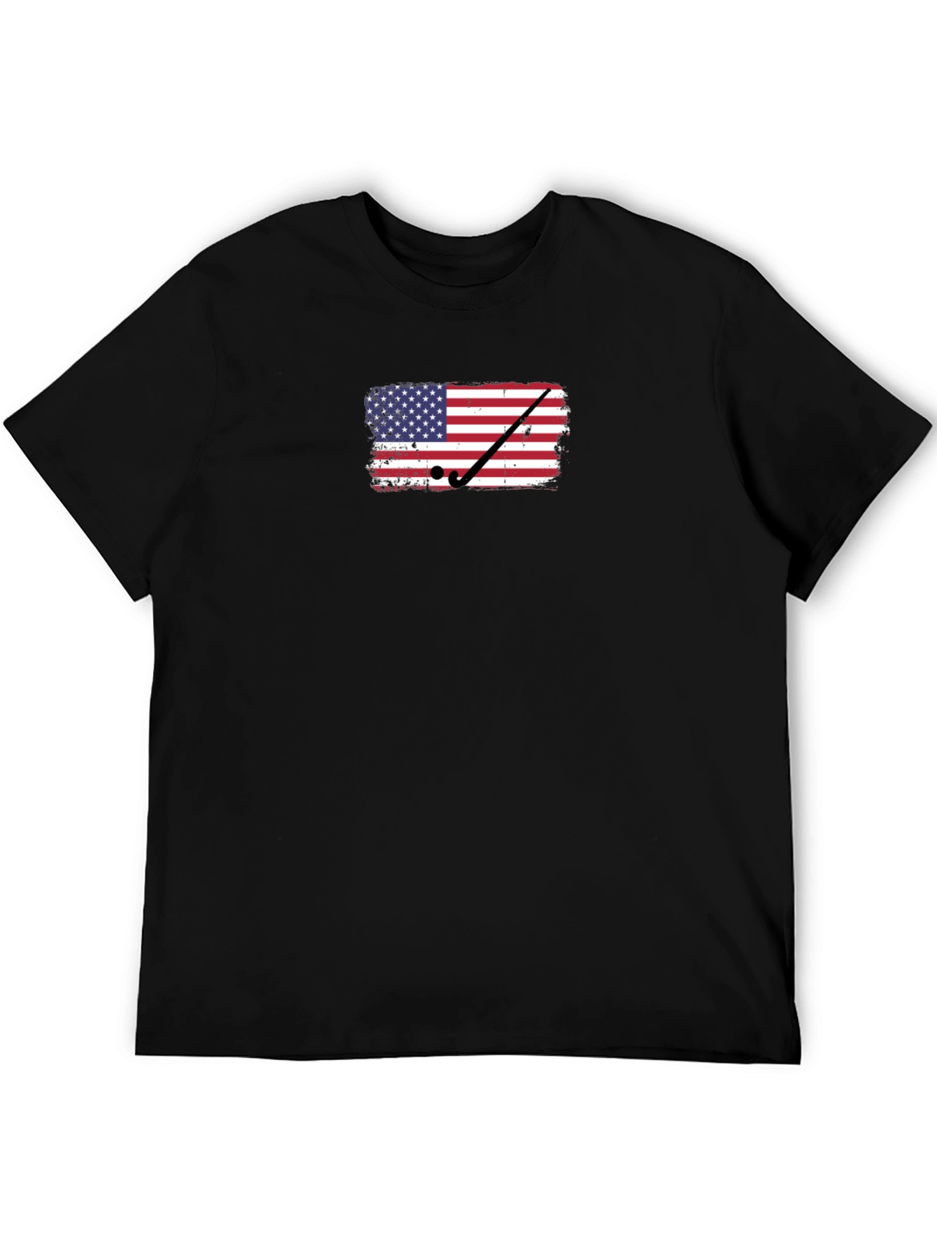 USA Flag Golf T-Shirt - Patriotic Tee