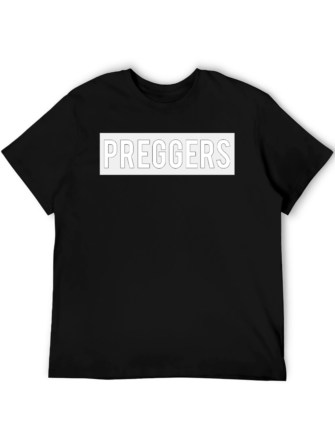 Preggers Black Graphic T-Shirt