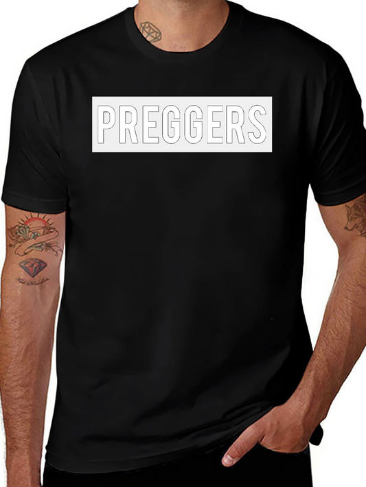 Preggers Black Graphic T-Shirt