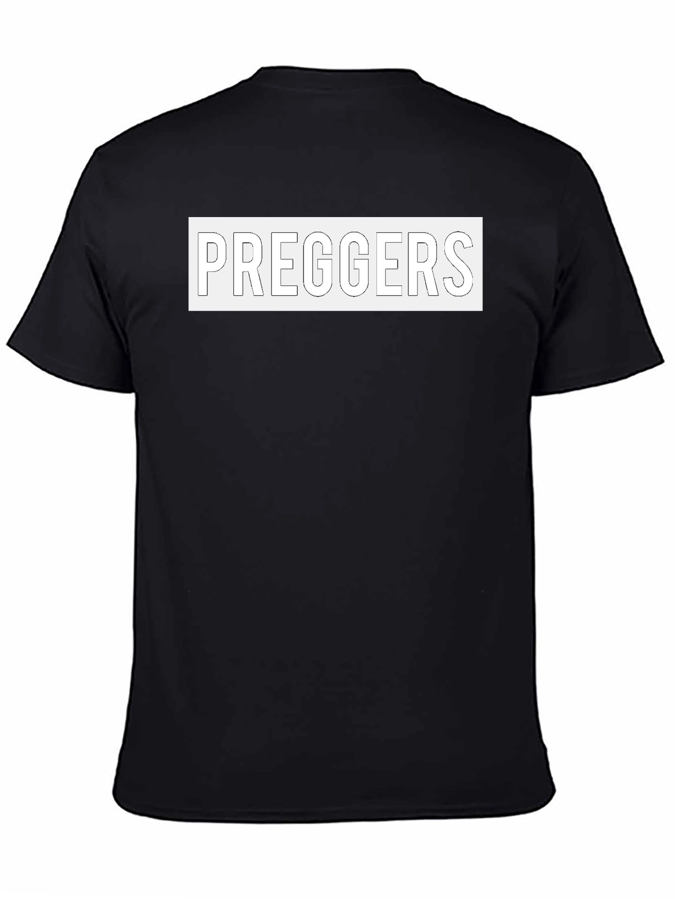 Preggers Black Graphic T-Shirt