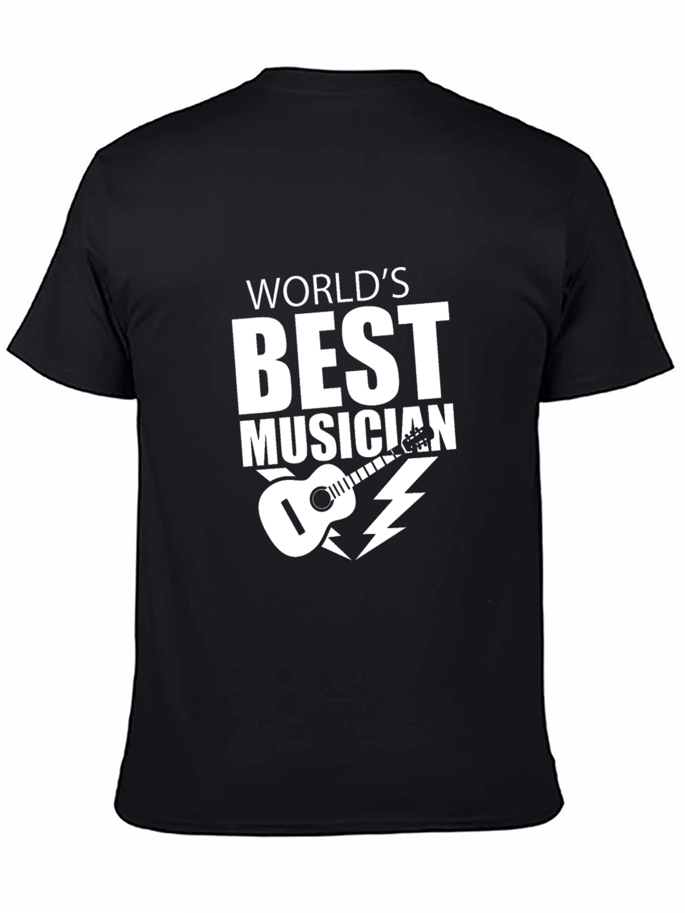 Worlds Best Musician Black Graphic T-Shirt