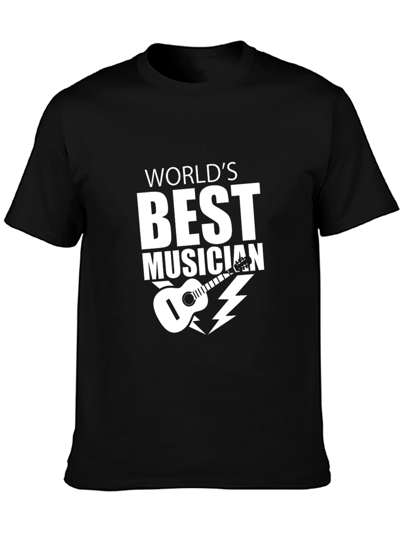 Worlds Best Musician Black Graphic T-Shirt