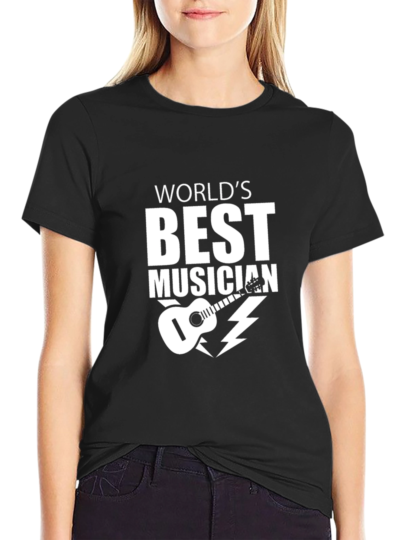 Worlds Best Musician Black Graphic T-Shirt