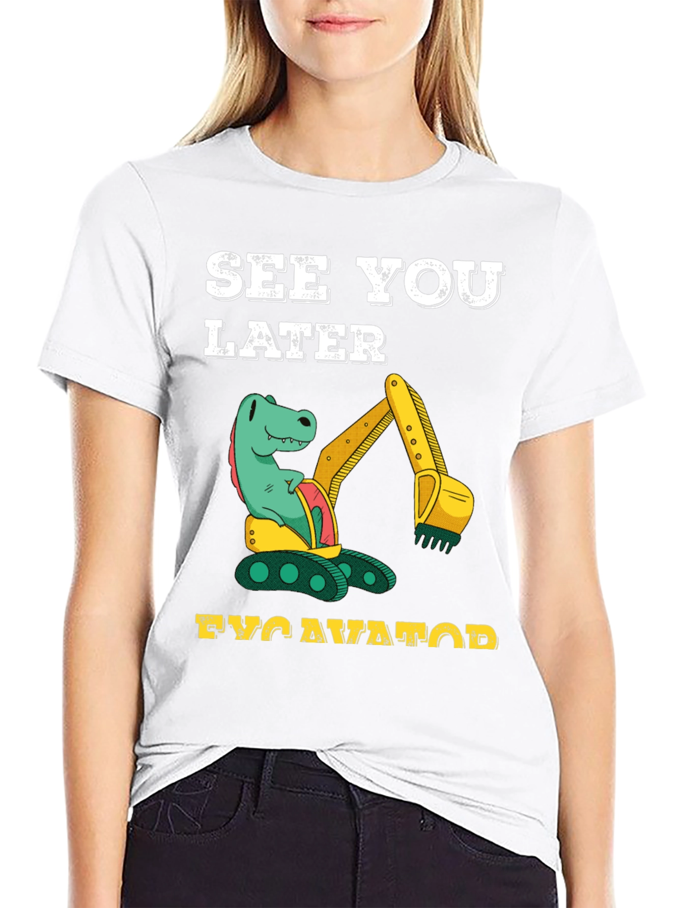 Dinosaur Excavator T-Shirt - See You Later