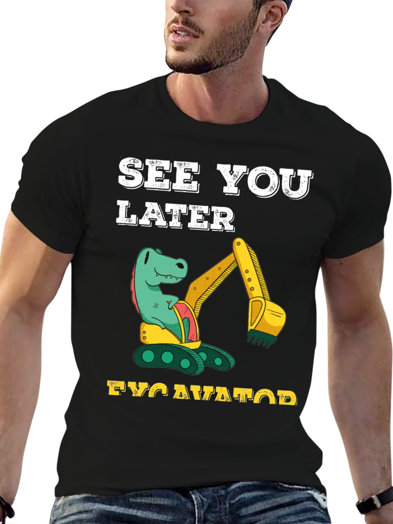 Dinosaur Excavator T-Shirt - See You Later