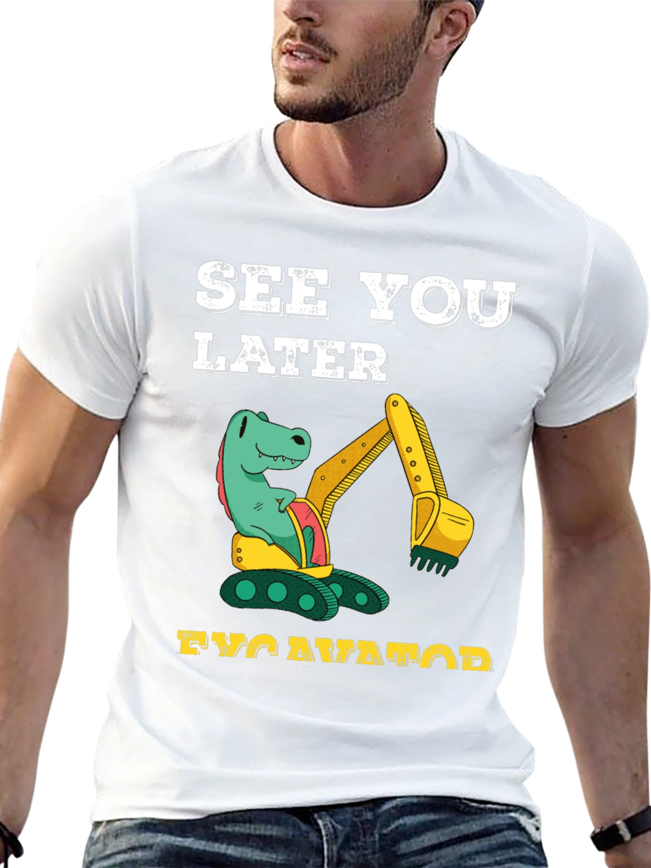 Dinosaur Excavator T-Shirt - See You Later
