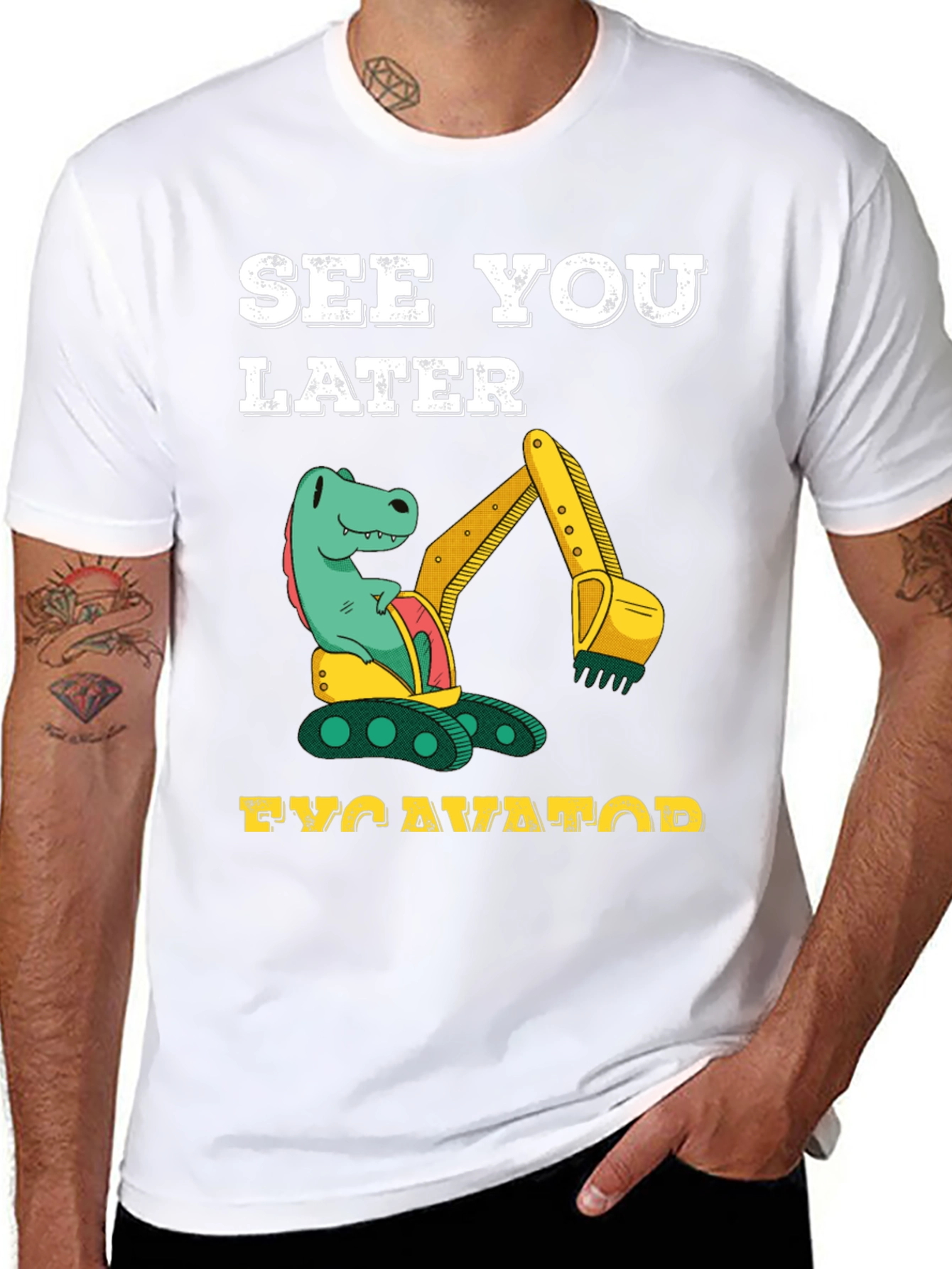 Dinosaur Excavator T-Shirt - See You Later