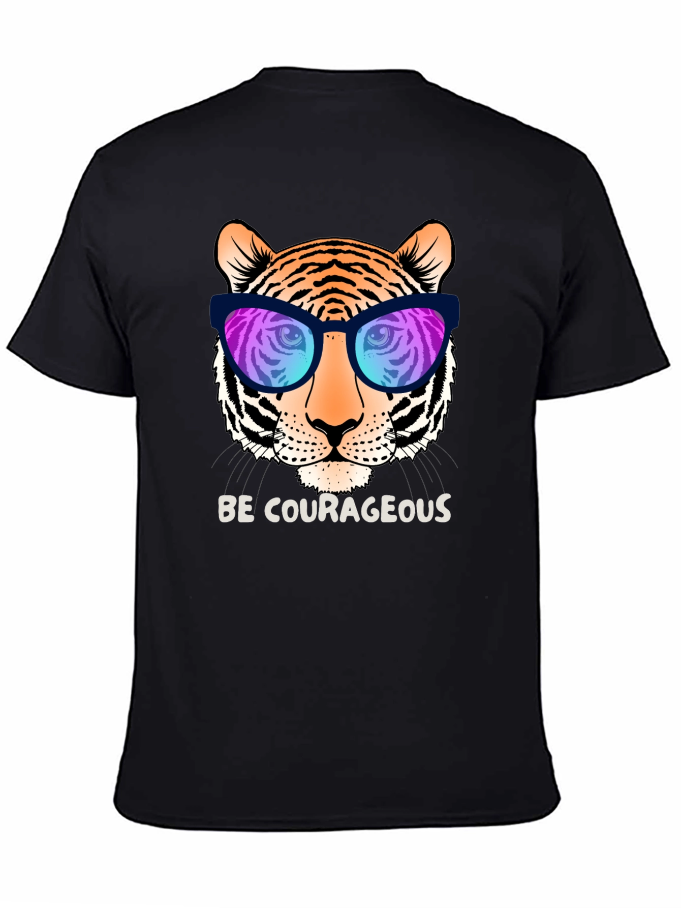 Cool Tiger Graphic Tee - Be Courageous!