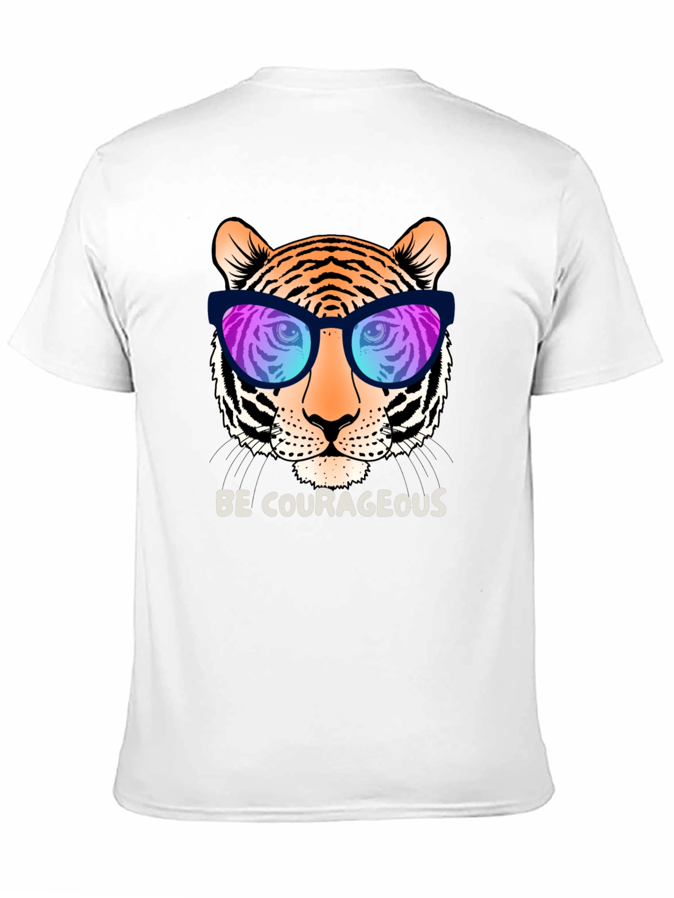 Cool Tiger Graphic Tee - Be Courageous!
