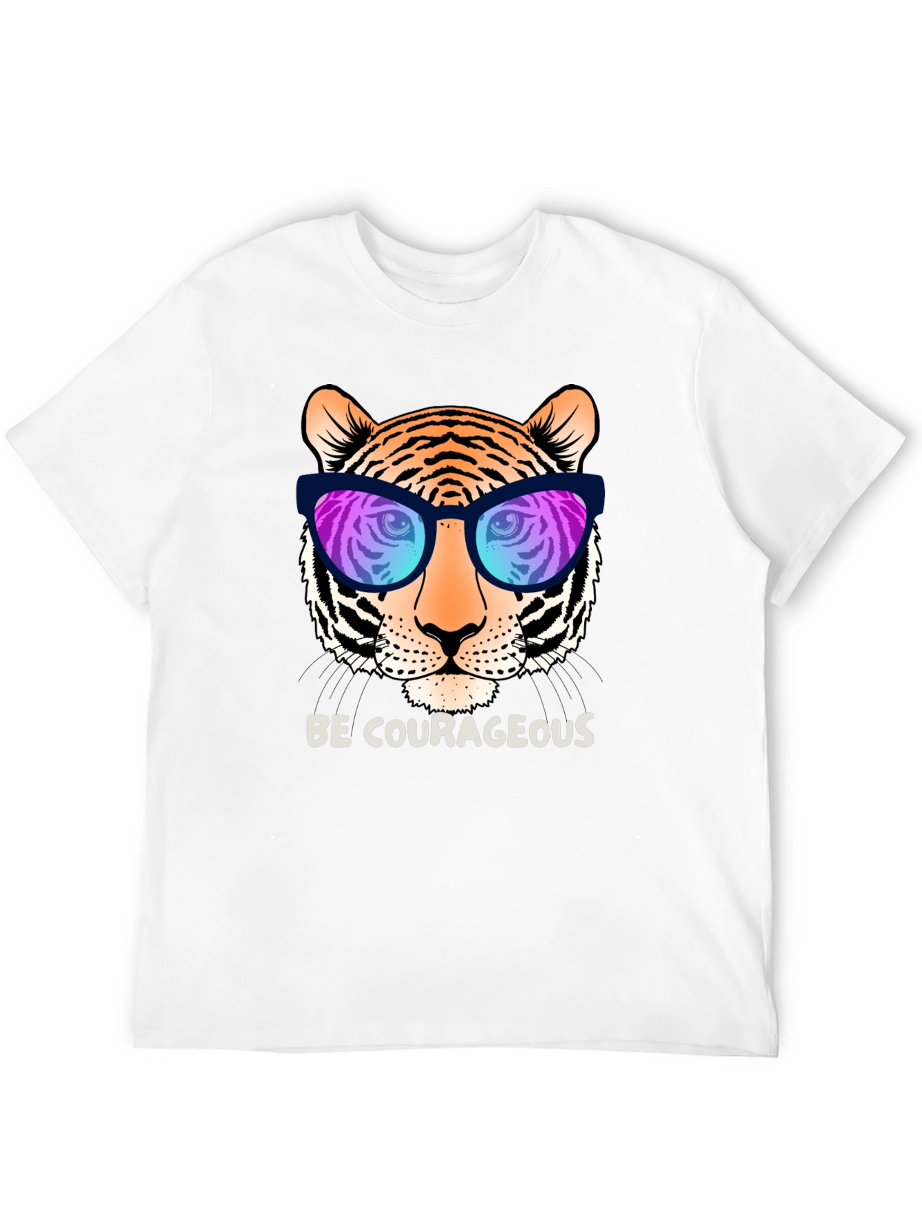 Cool Tiger Graphic Tee - Be Courageous!