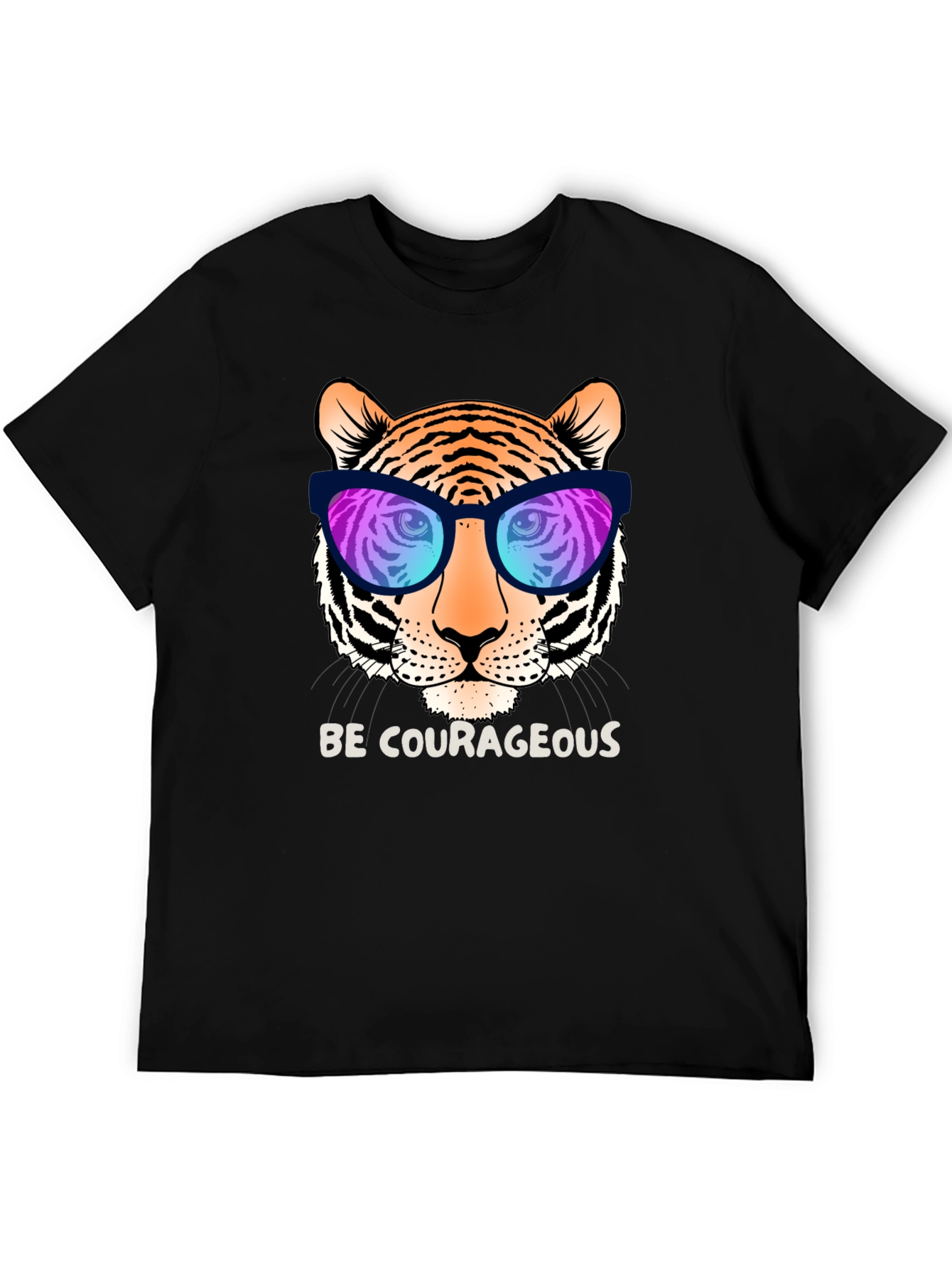Cool Tiger Graphic Tee - Be Courageous!