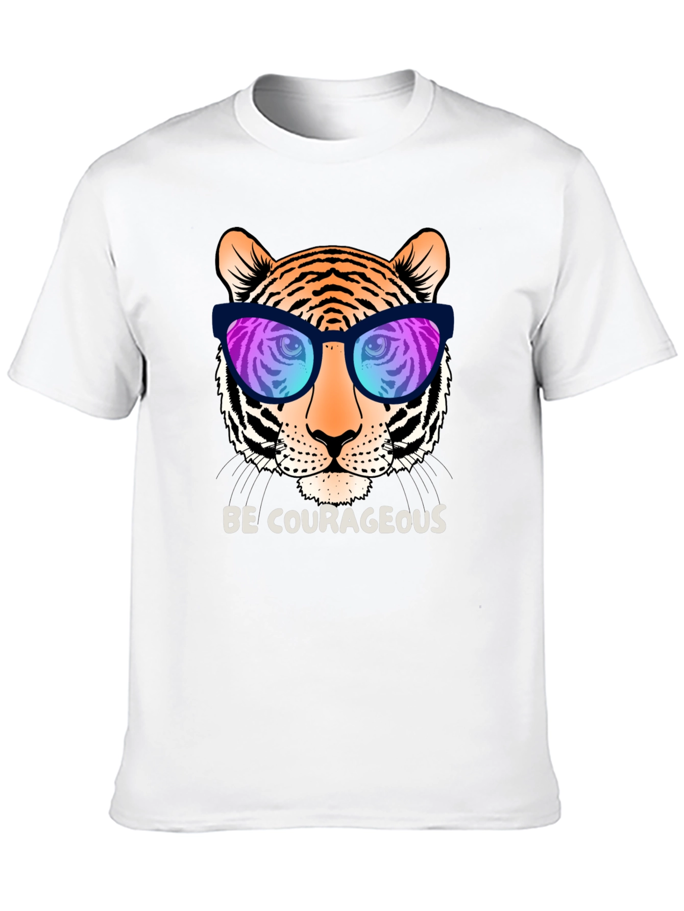Cool Tiger Graphic Tee - Be Courageous!