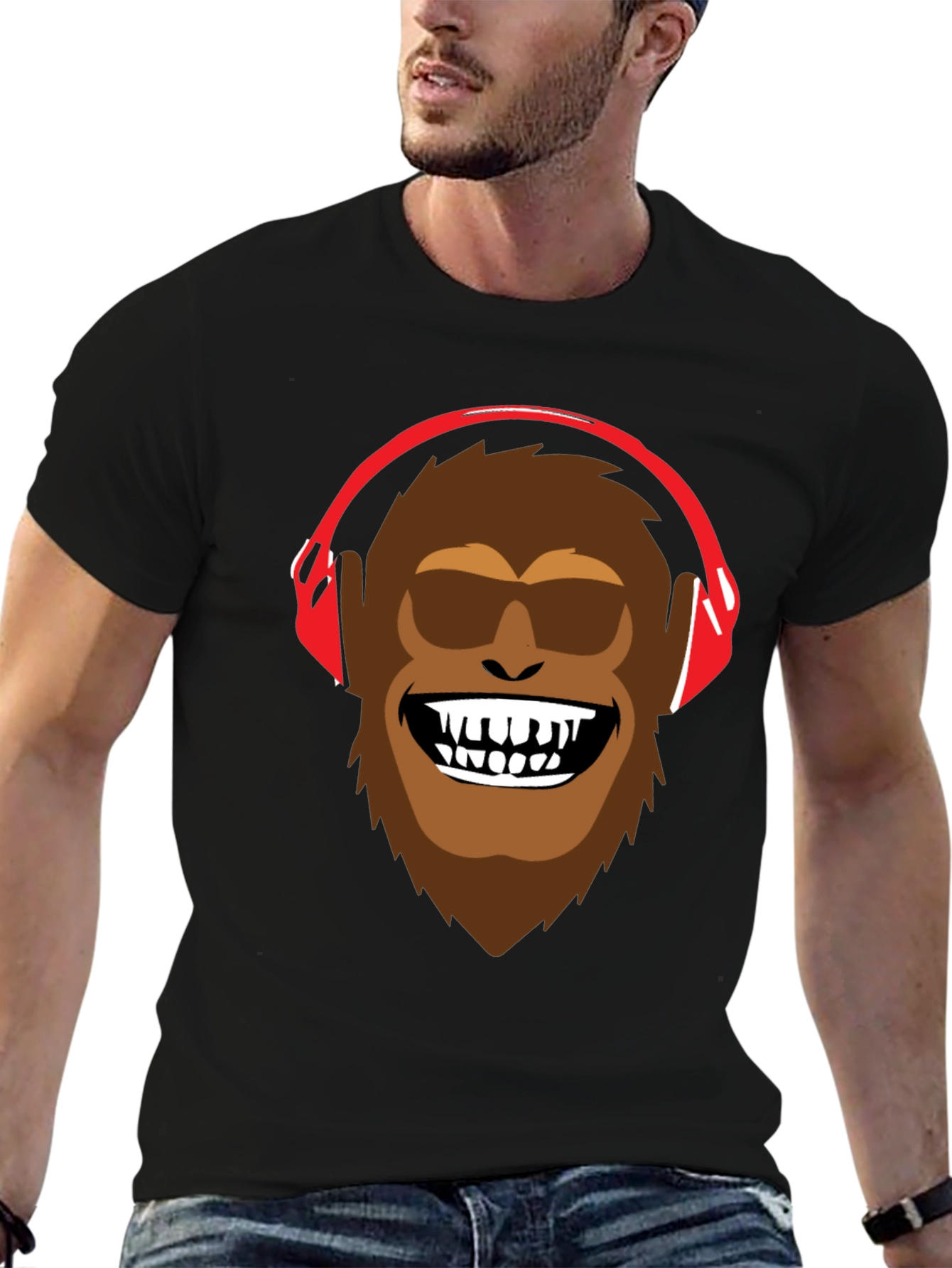 Bigfoot DJ Graphic Tee - Cool & Fun