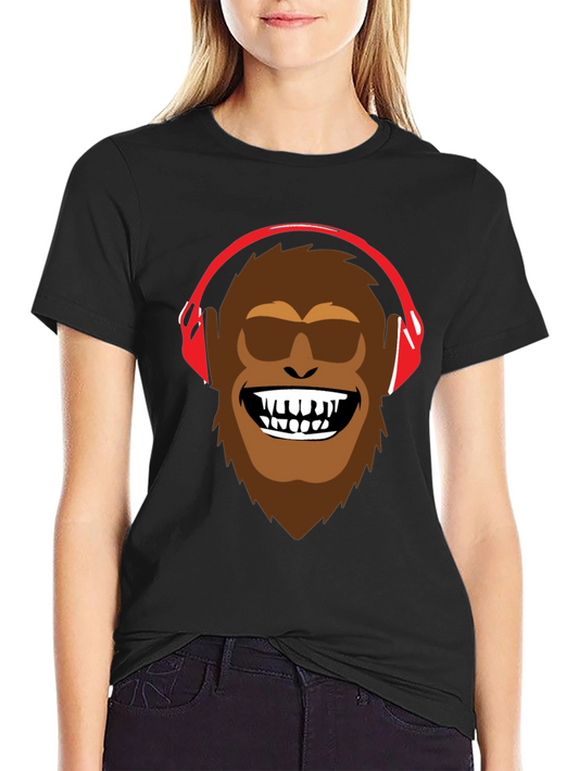 Bigfoot DJ Graphic Tee - Cool & Fun