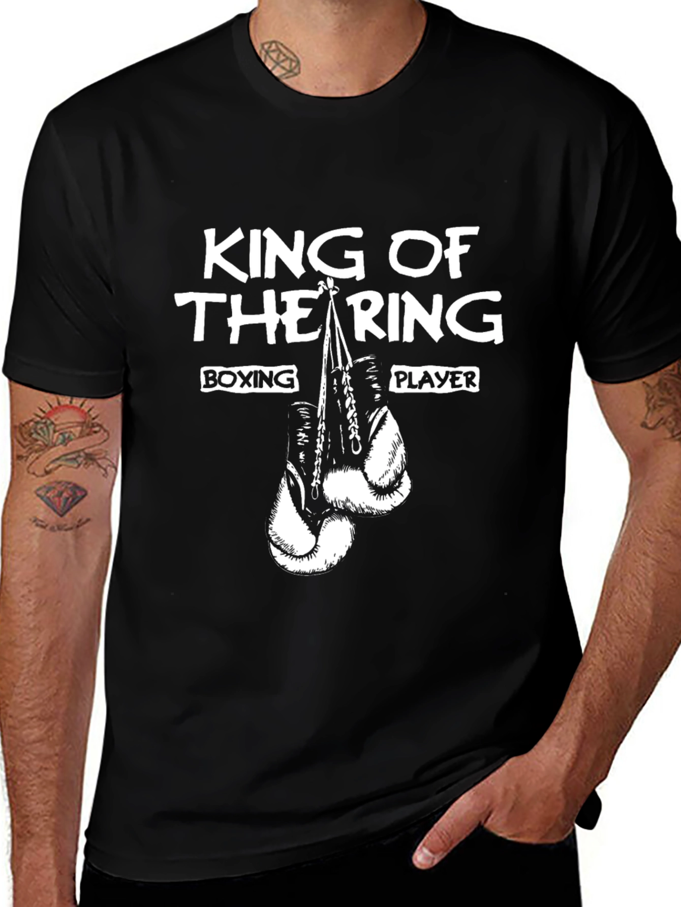 King of The Ring Boxing Player Graphic T-Shirt