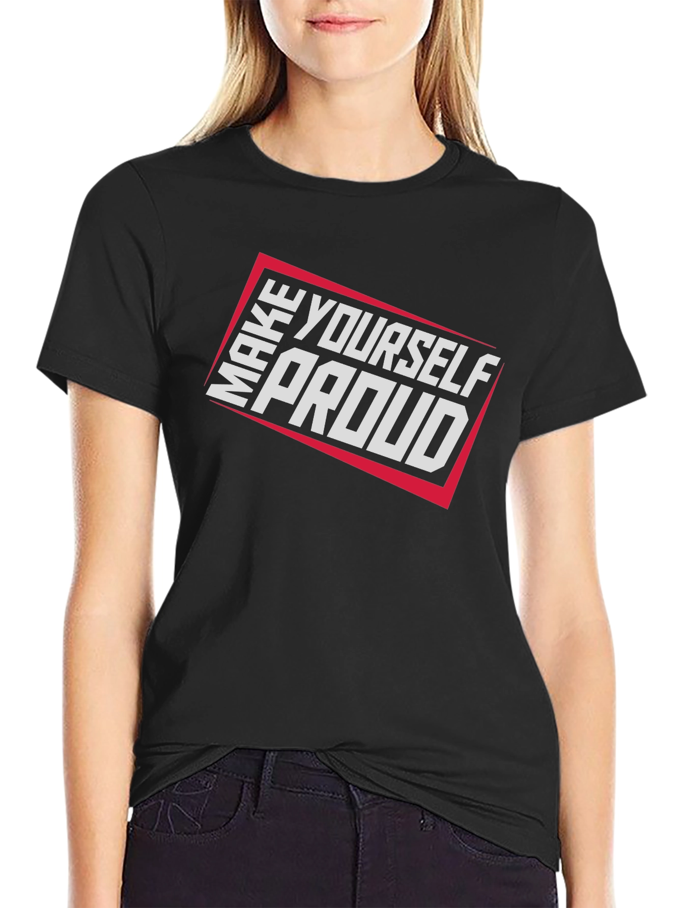 Make Yourself Proud Black Graphic Tee