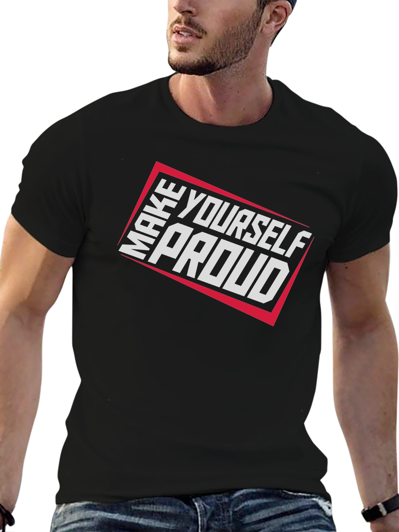 Make Yourself Proud Black Graphic Tee