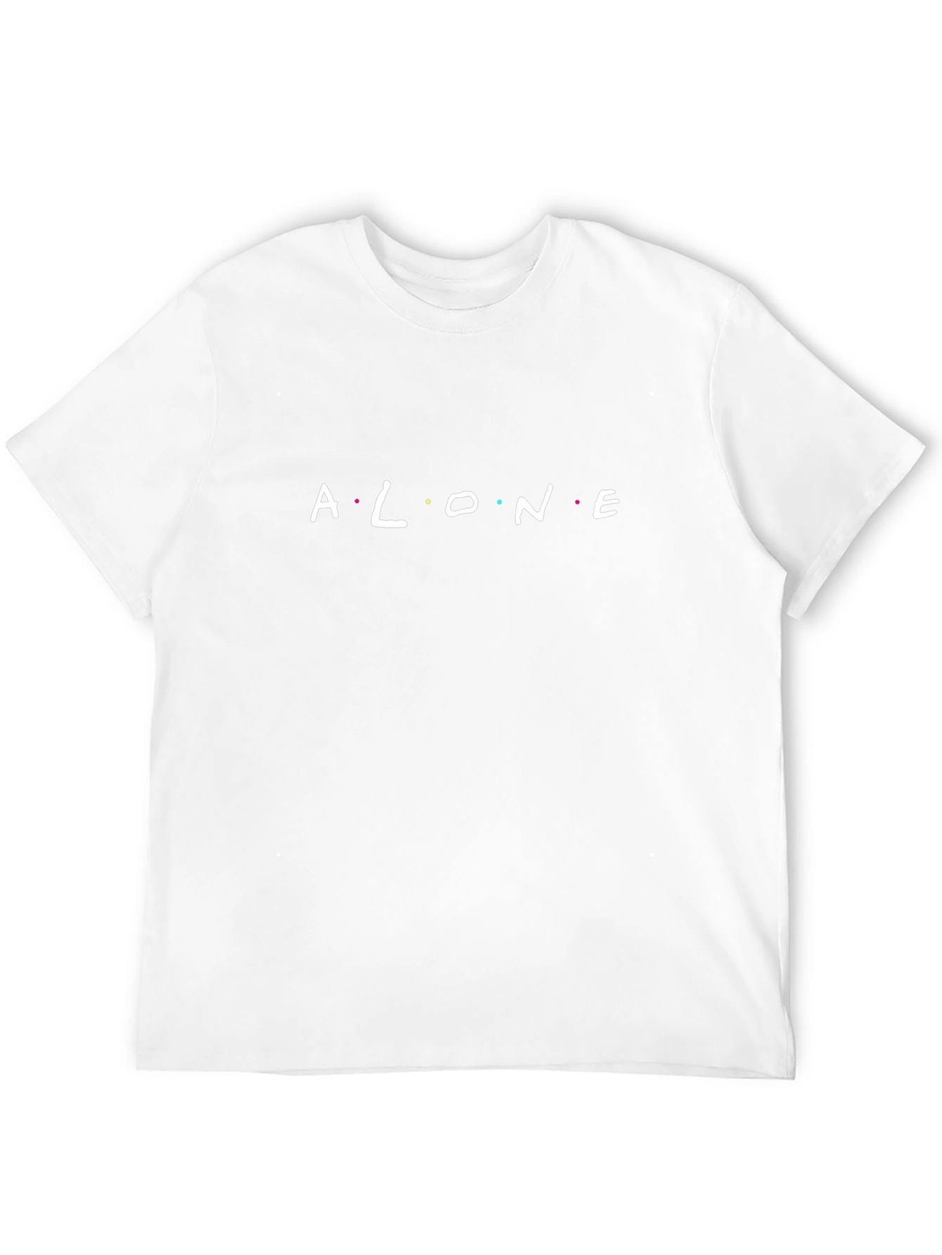 Alone Graphic Tee - Friends Inspired Black T-Shirt