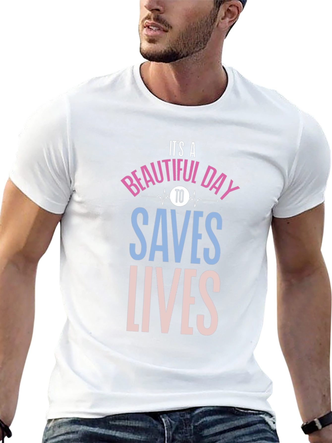 Its a Beautiful Day to Save Lives Black T-Shirt