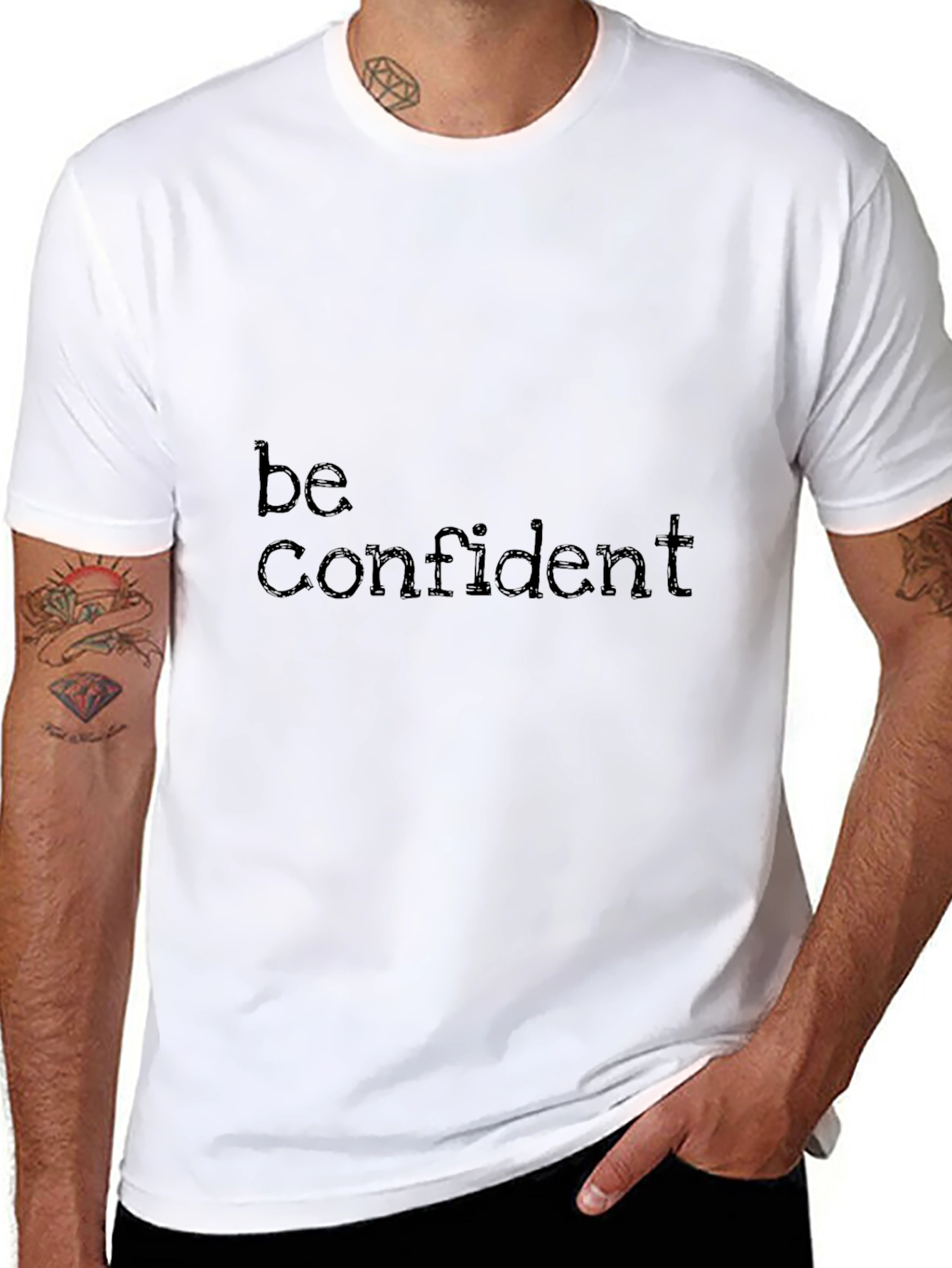 Be Confident Black T-Shirt