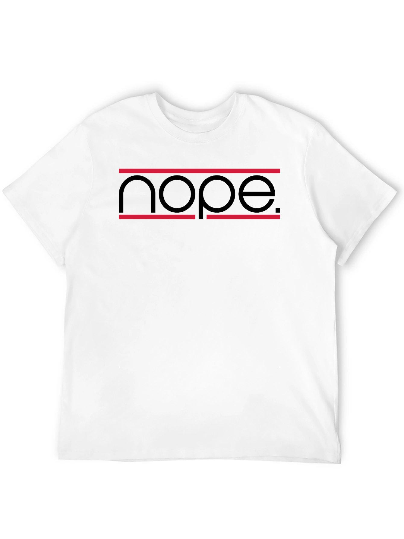 Nope Graphic Tee - Modern Casual T-Shirt