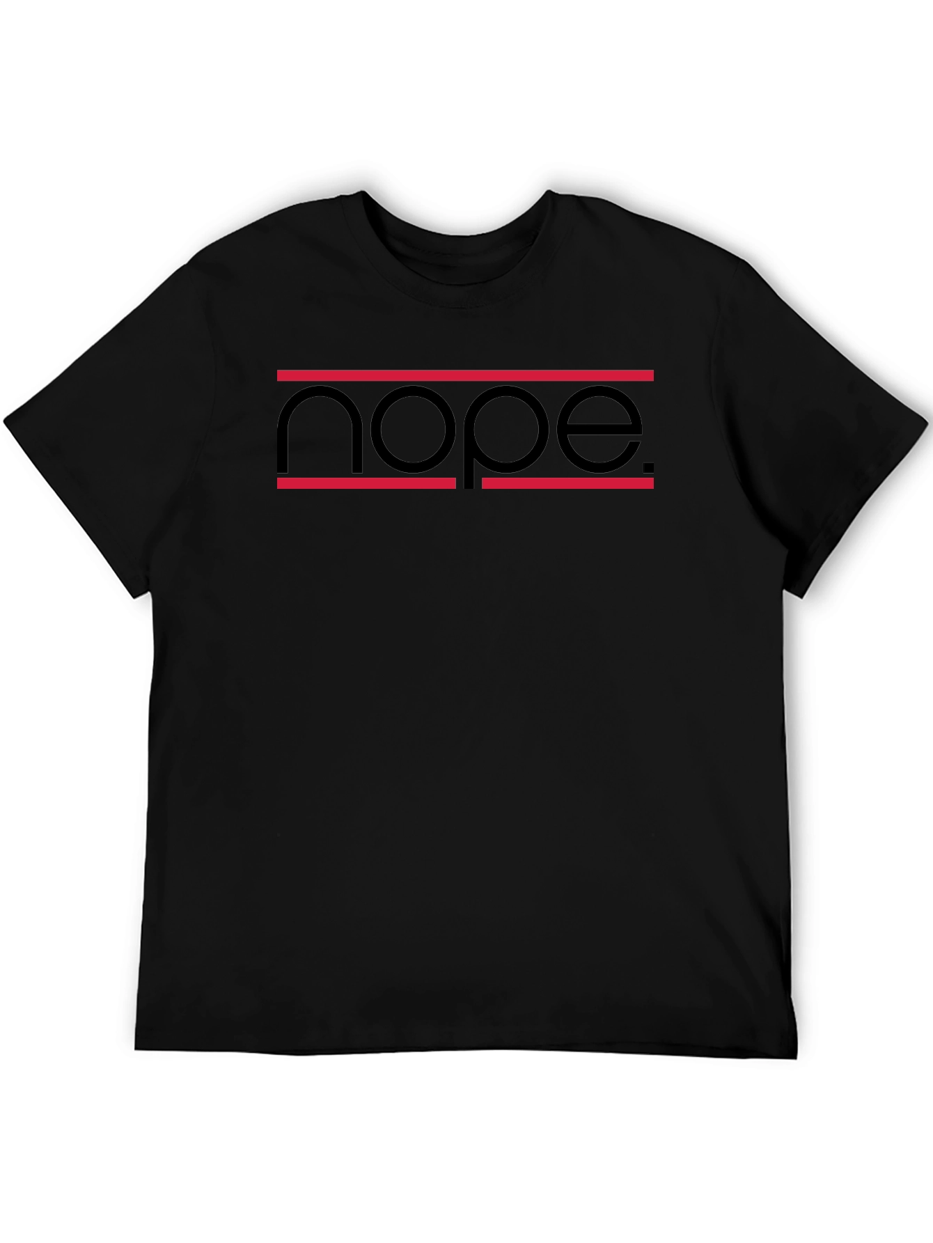 Nope Graphic Tee - Modern Casual T-Shirt