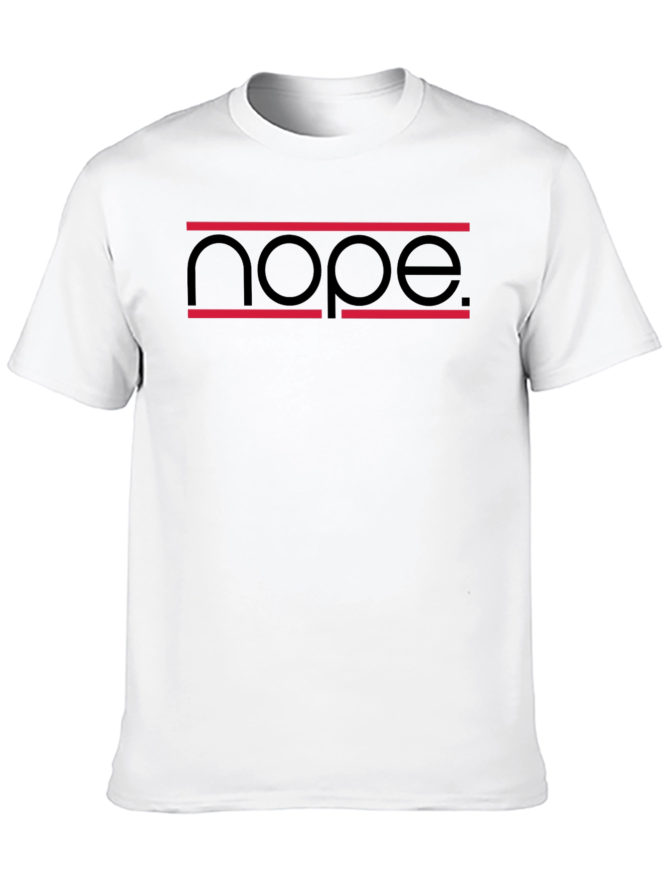 Nope Graphic Tee - Modern Casual T-Shirt