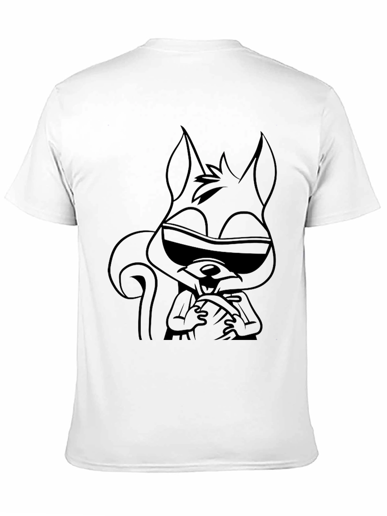 Cool Squirrel Graphic Tee - Unisex Black T-Shirt