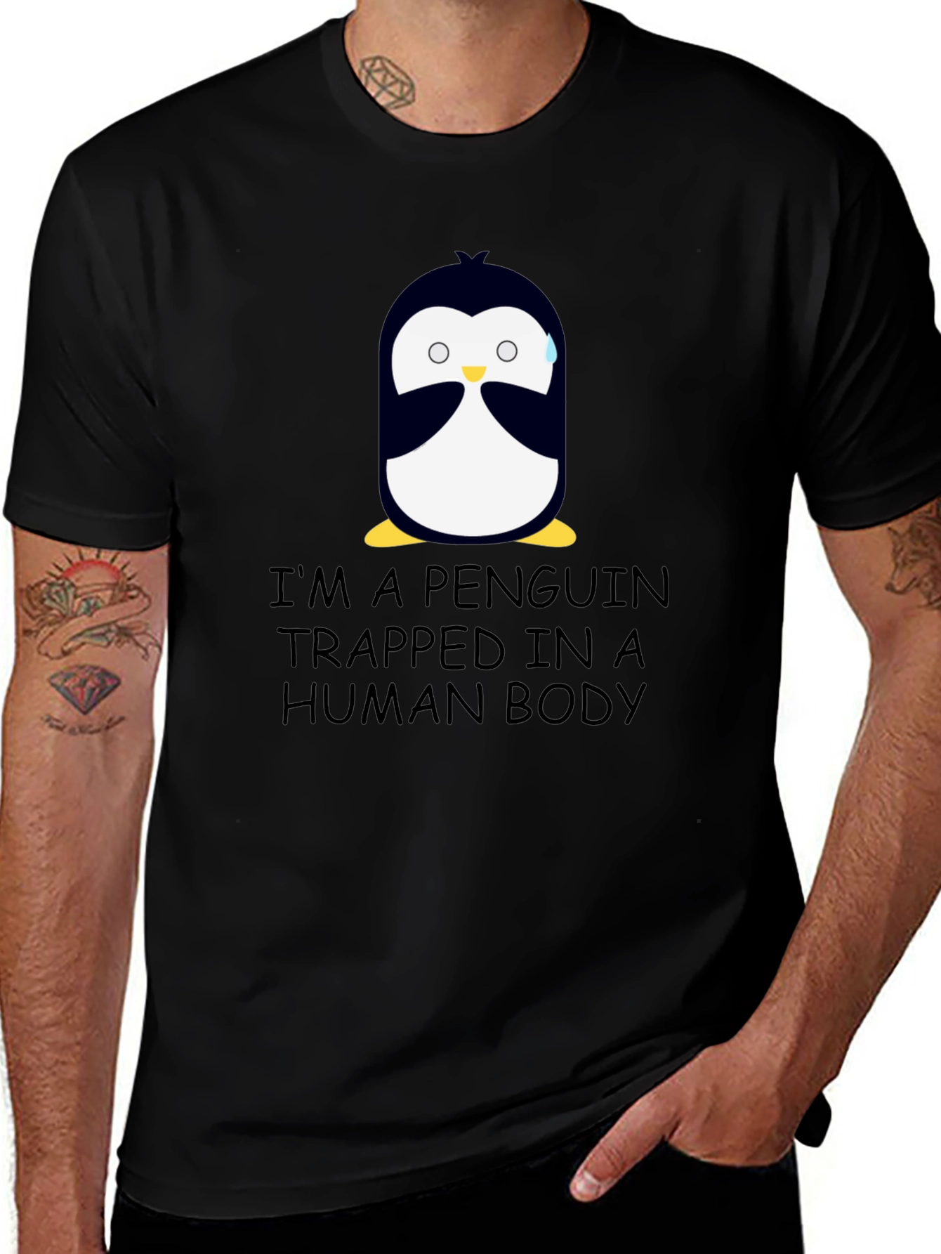 Penguin Trapped in Human Body T-Shirt
