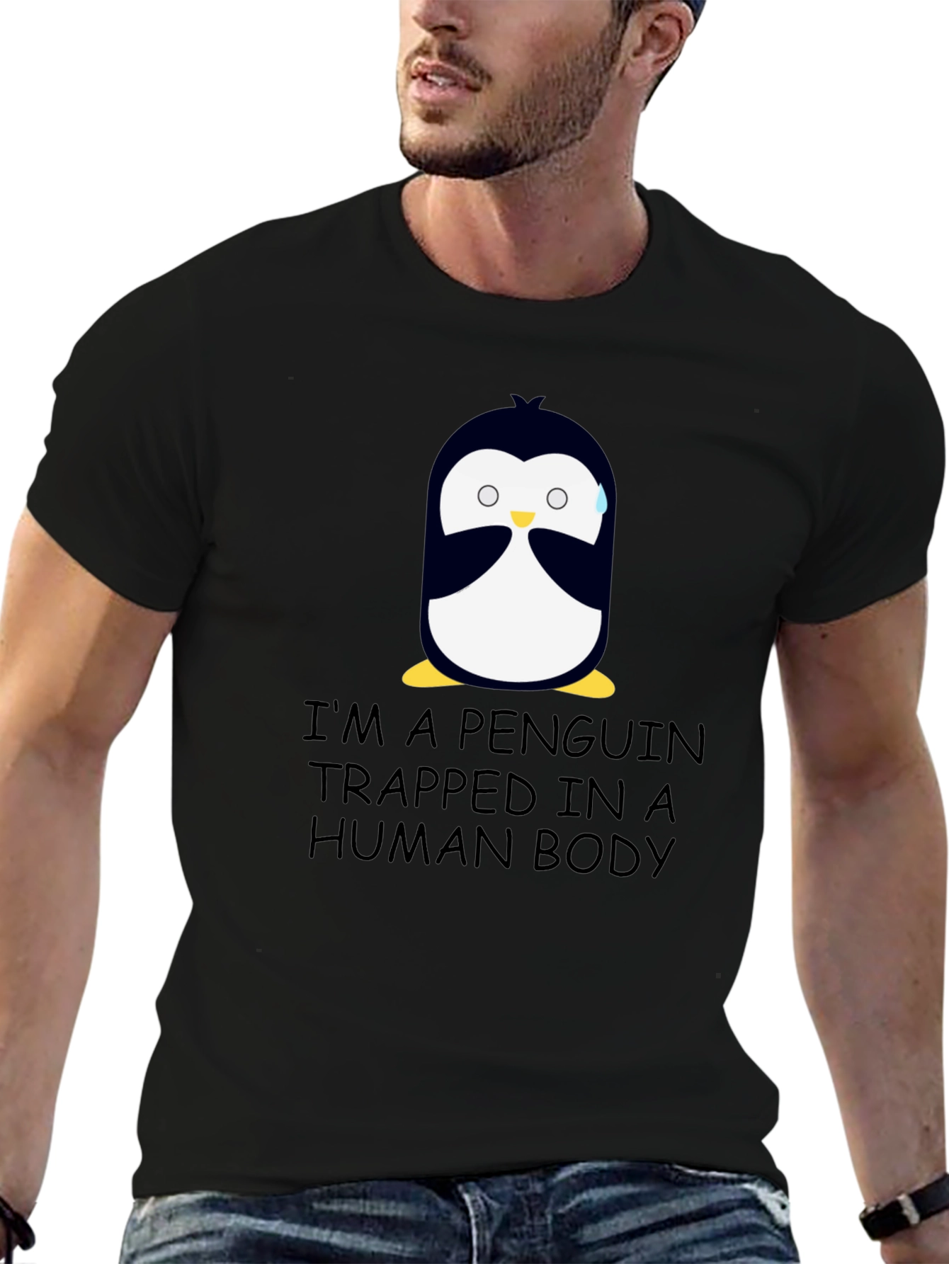 Penguin Trapped in Human Body T-Shirt