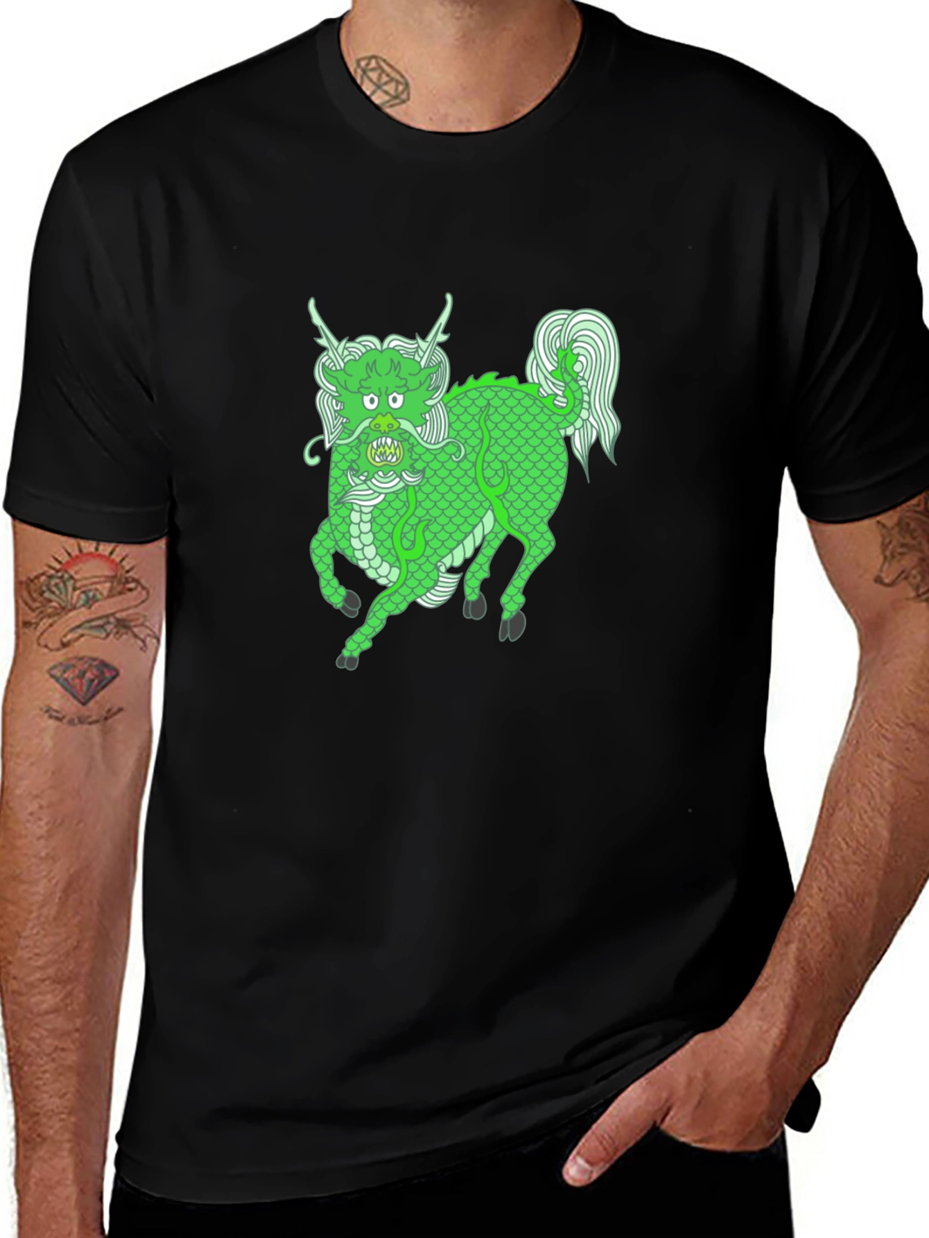 Green Dragon Graphic Tee - Stylish & Unique!