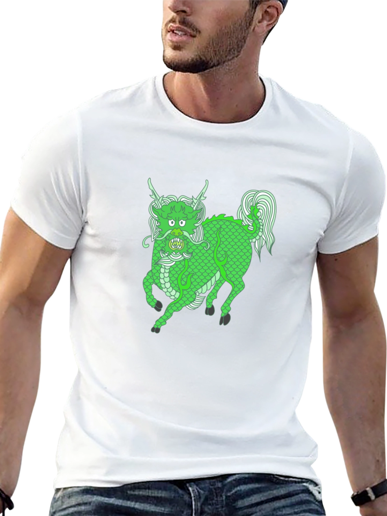 Green Dragon Graphic Tee - Stylish & Unique!