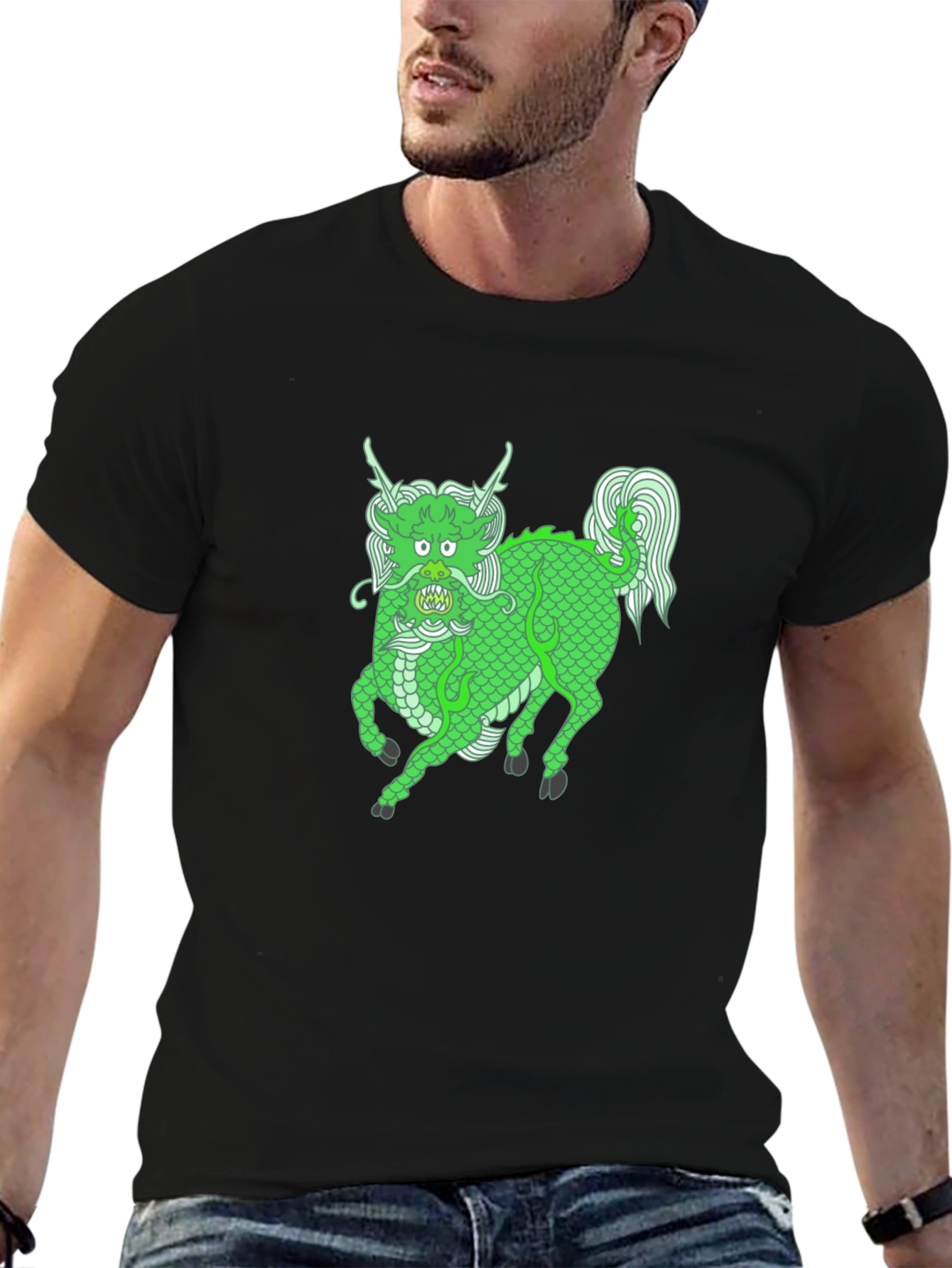 Green Dragon Graphic Tee - Stylish & Unique!