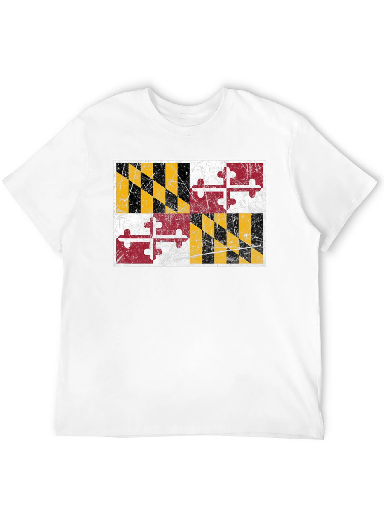 Maryland Flag Graphic Black T-Shirt
