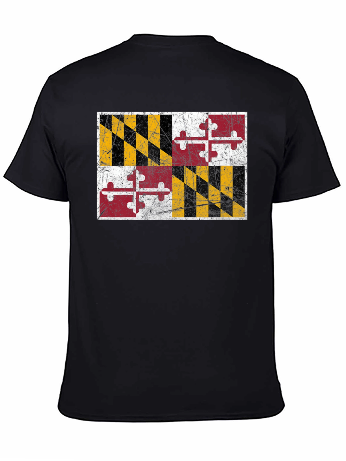 Maryland Flag Graphic Black T-Shirt