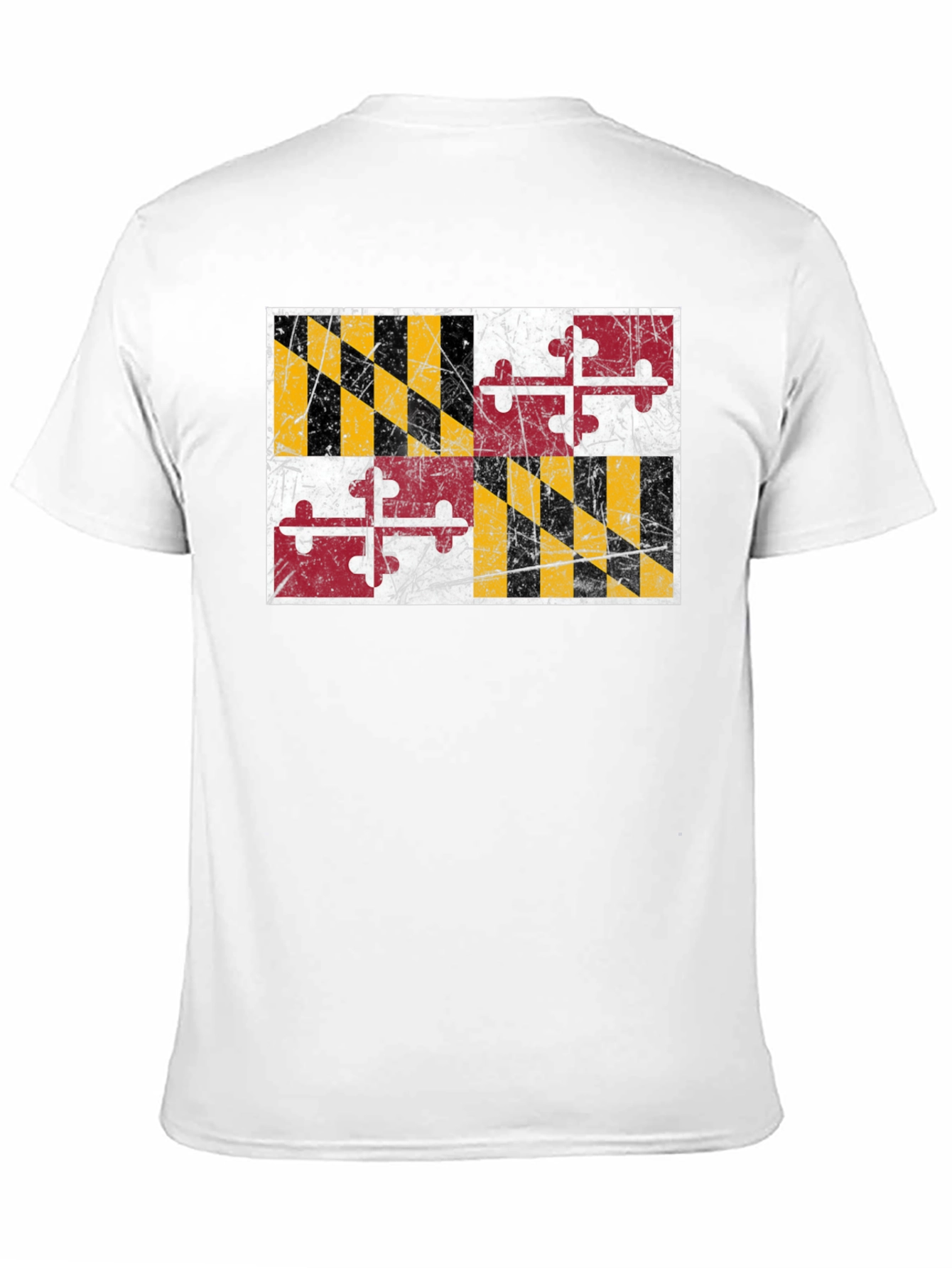 Maryland Flag Graphic Black T-Shirt